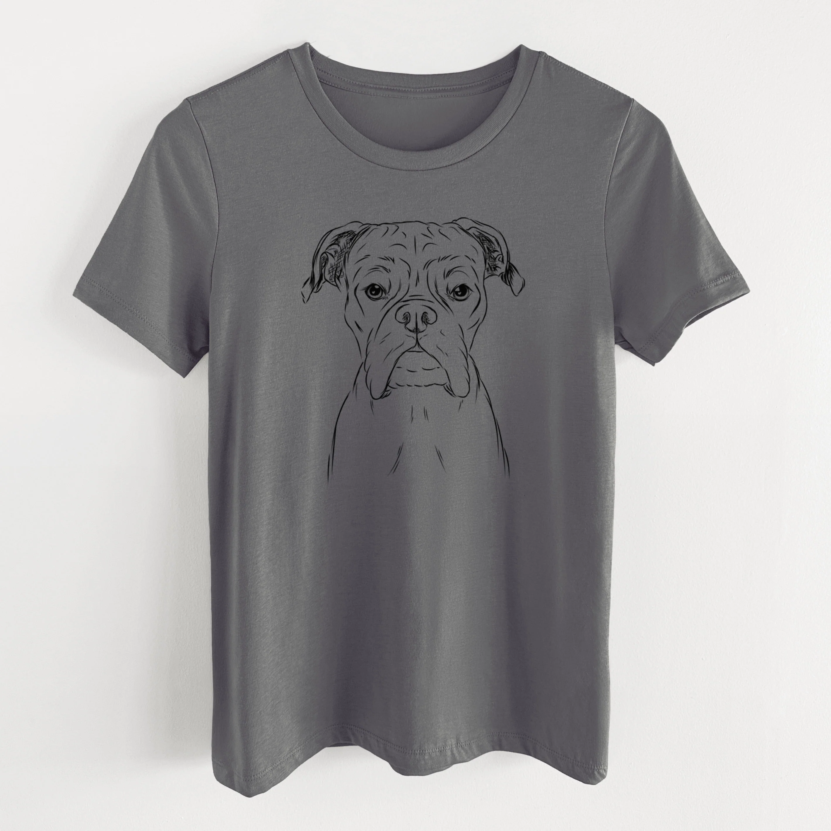 Bare Axel the Boxer - Women's Lightweight Relaxed Fit 100% Cotton Crewneck - Image 16