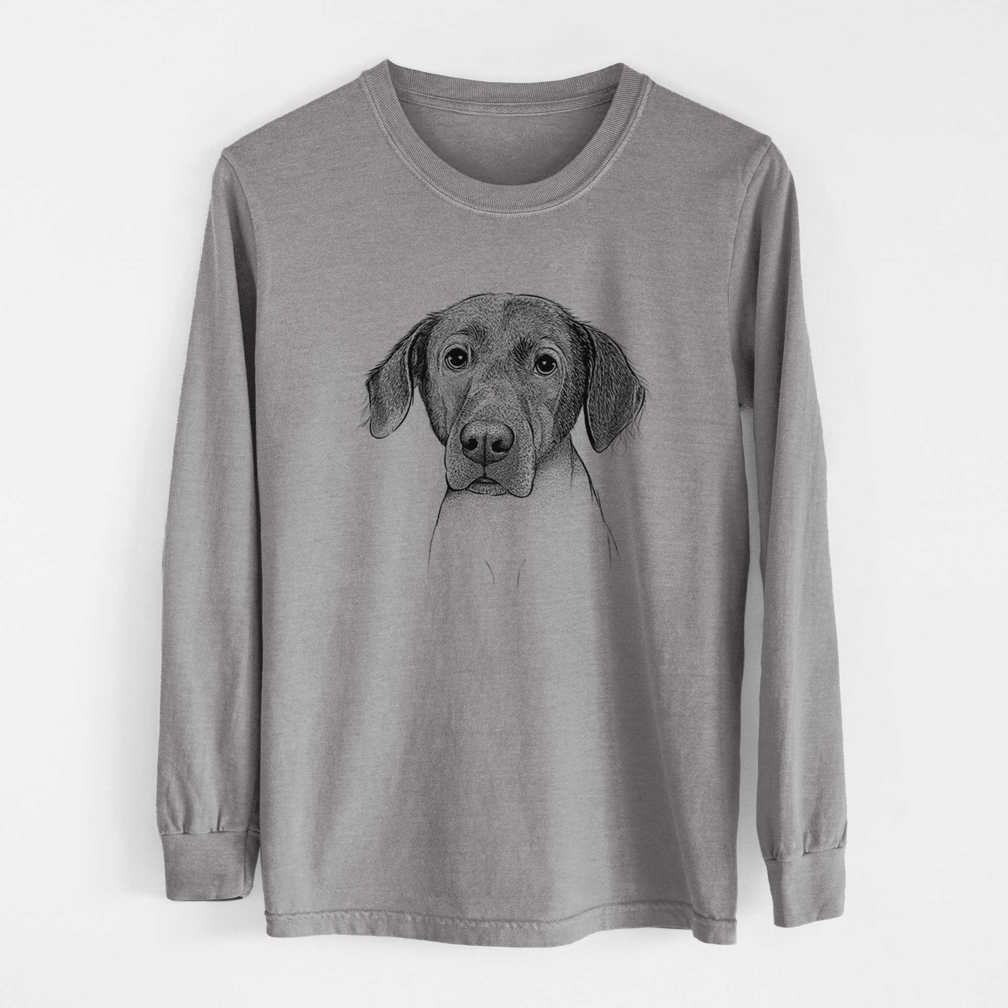 Bare Baldwin the Mixed Breed - Men's Heavyweight 100% Cotton Long Sleeve - Image 7