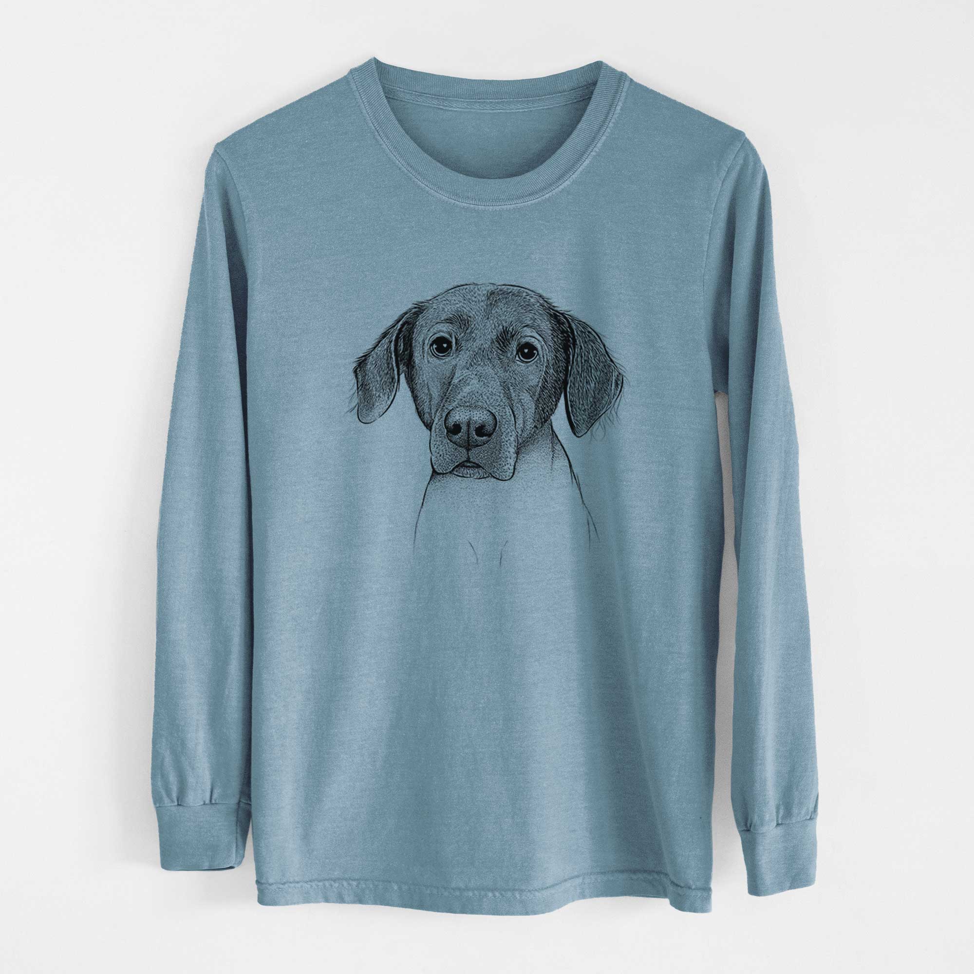 Bare Baldwin the Mixed Breed - Men's Heavyweight 100% Cotton Long Sleeve - Image 8