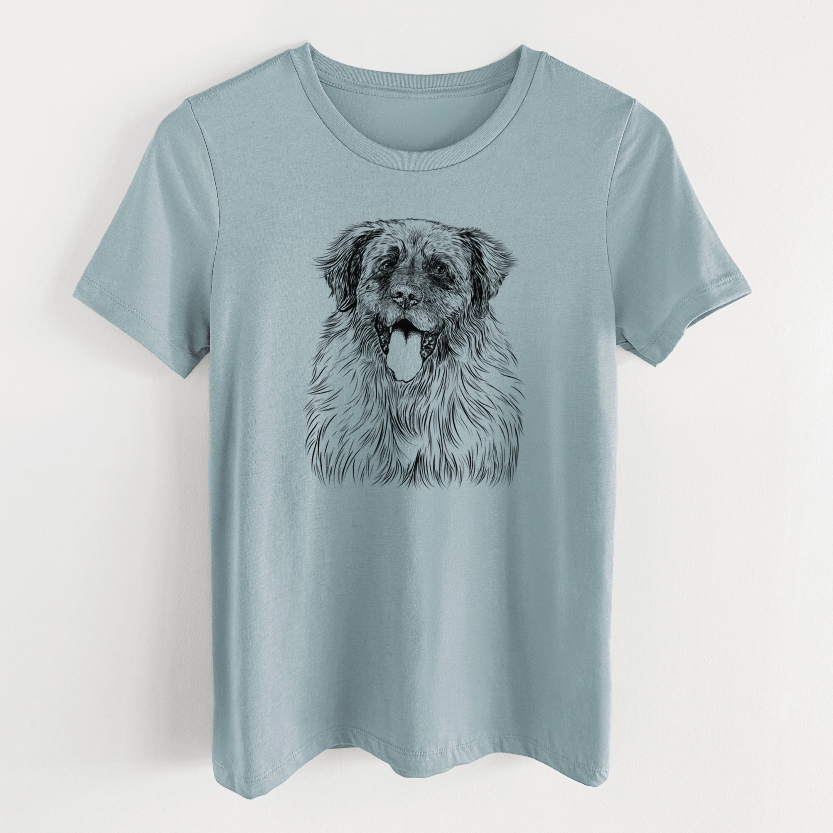 Bare Bamboo the Leonberger - Women's Lightweight Relaxed Fit 100% Cotton Crewneck - Image 9