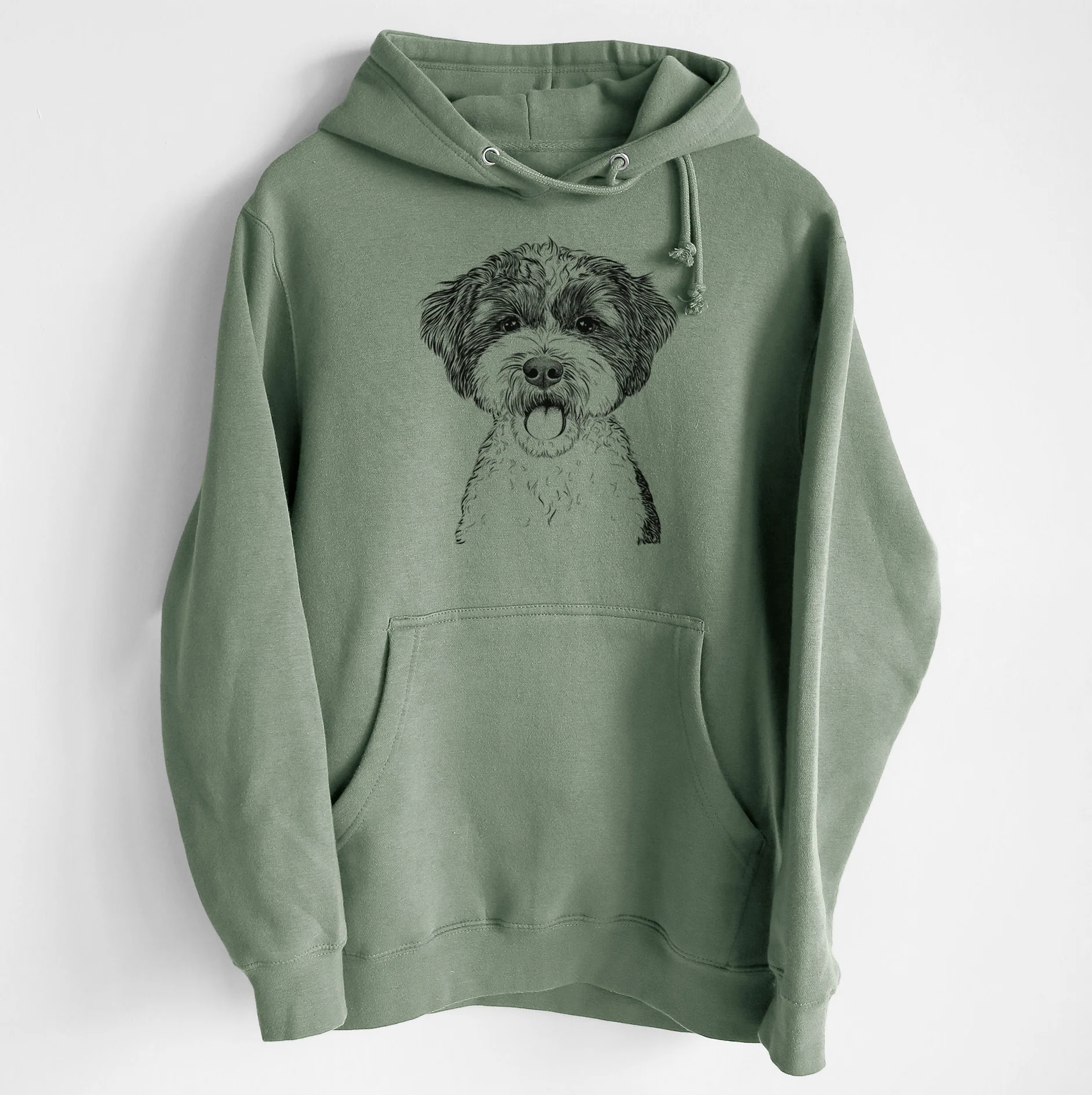 Bella the Cockapoo- Heavyweight Fleece Hoodie - Image 7