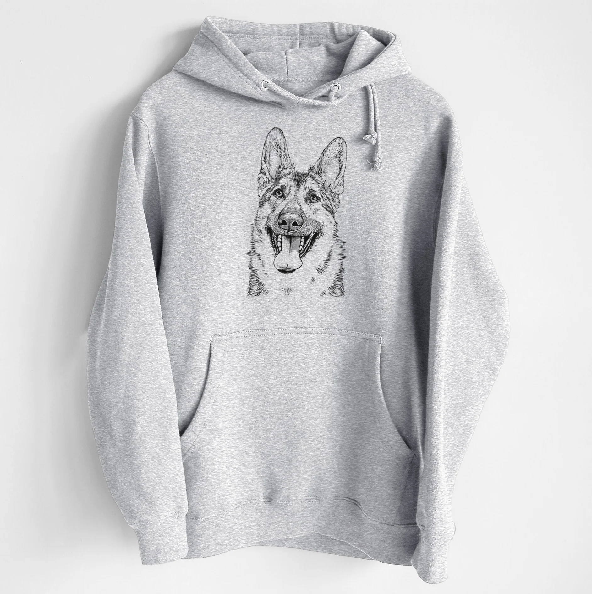 Benson the German Shepherd- Heavyweight Fleece Hoodie - Image 6