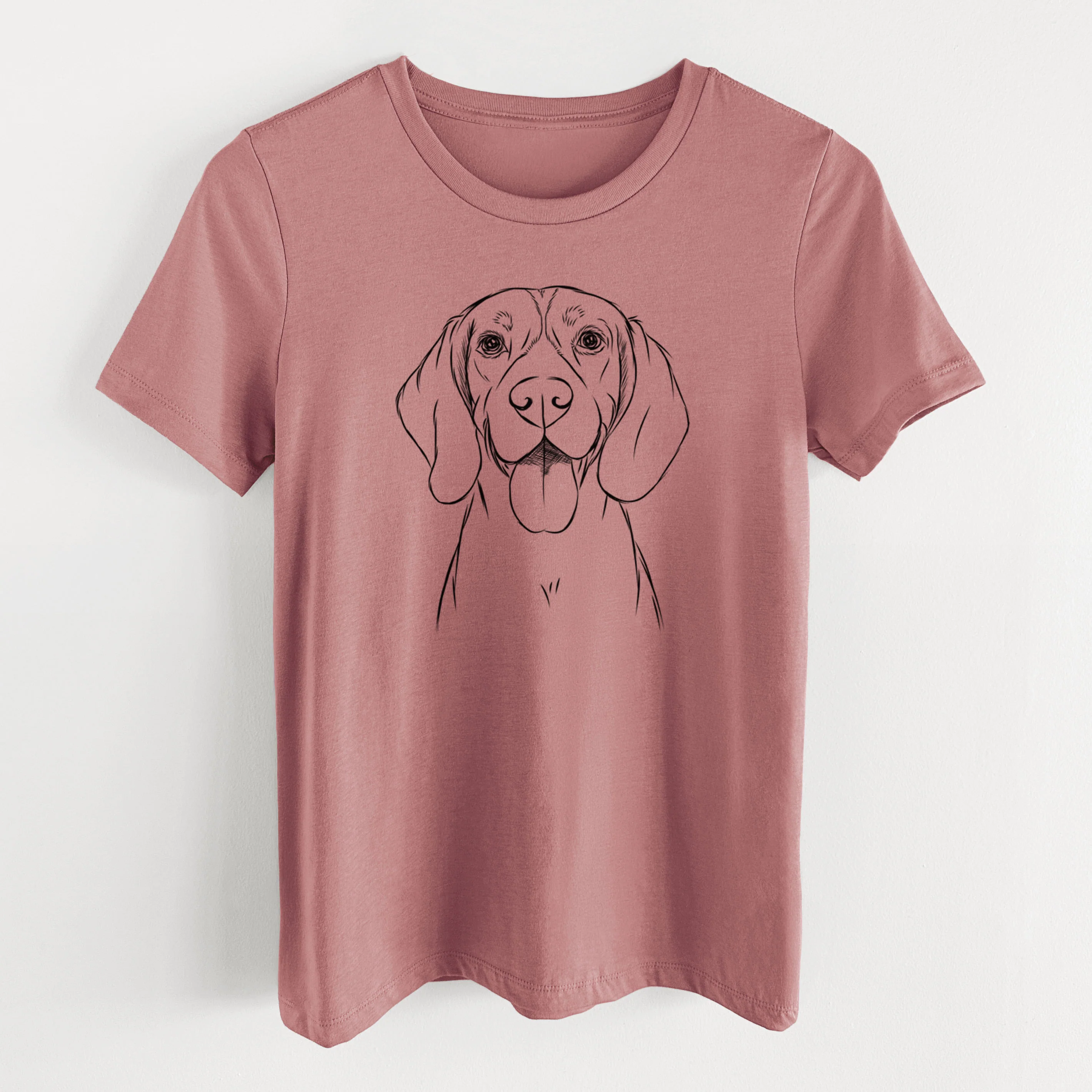 Bare Bogie the Beagle - Women's Lightweight Relaxed Fit 100% Cotton Crewneck - Image 14