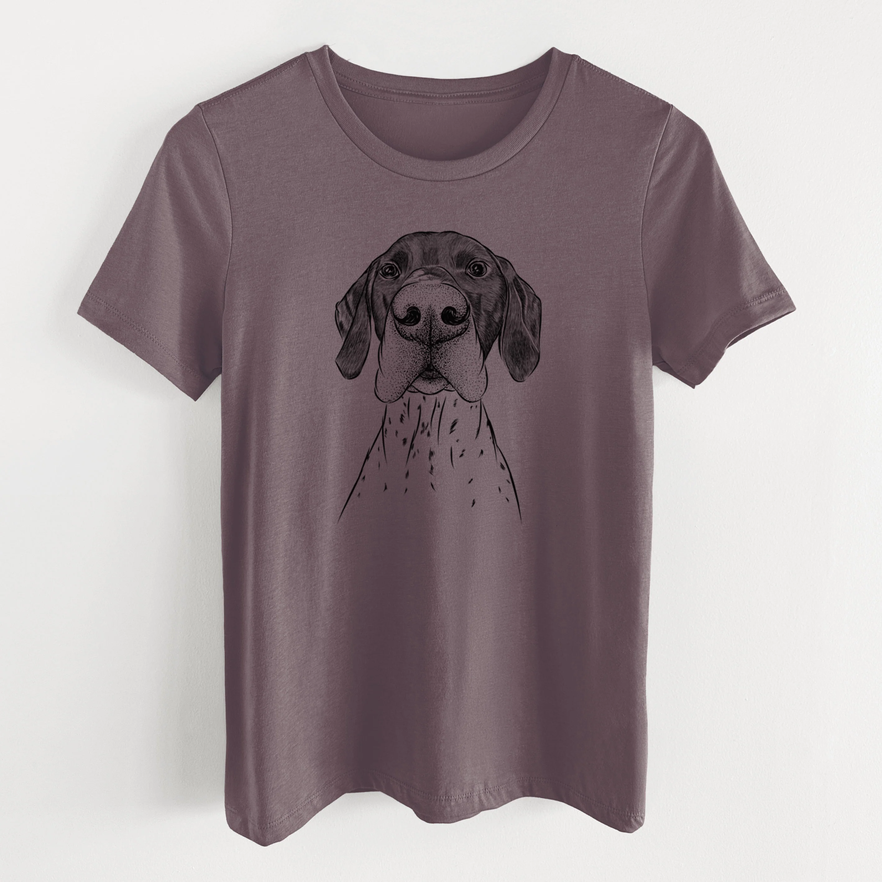 Bare Booze the German Shorthaired Pointer - Women's Lightweight Relaxed Fit 100% Cotton Crewneck - Image 7