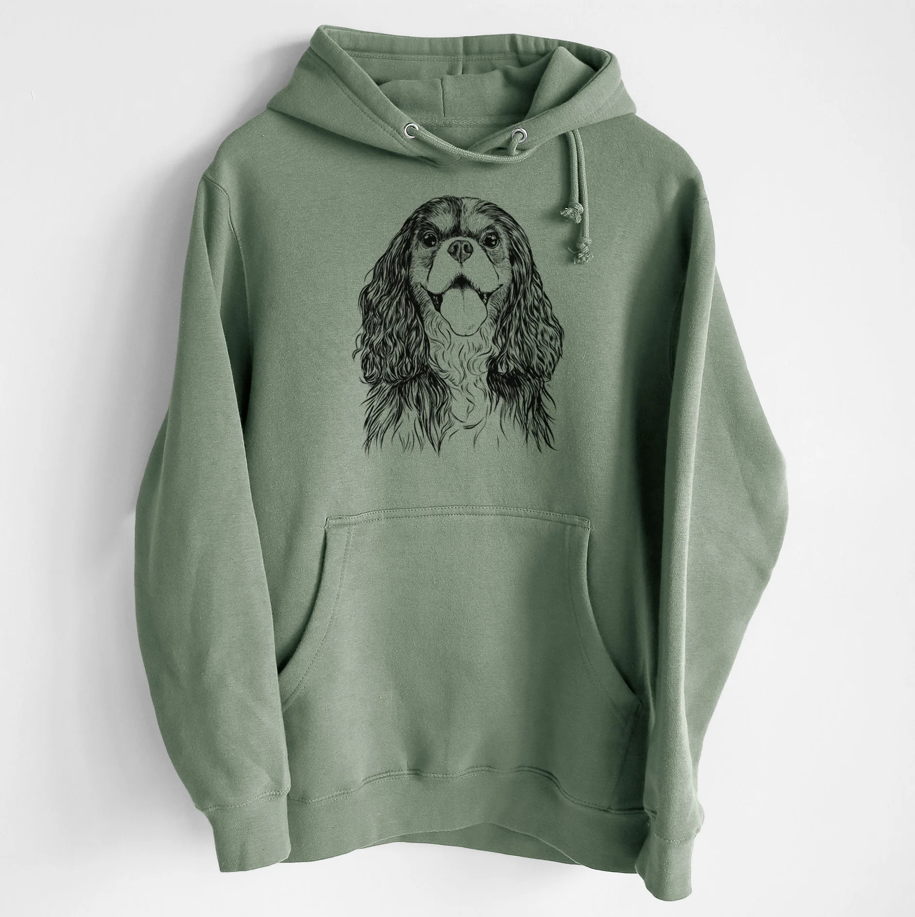 Brandy the Cavalier King Charles Spaniel- Heavyweight Fleece Hoodie - Image 7