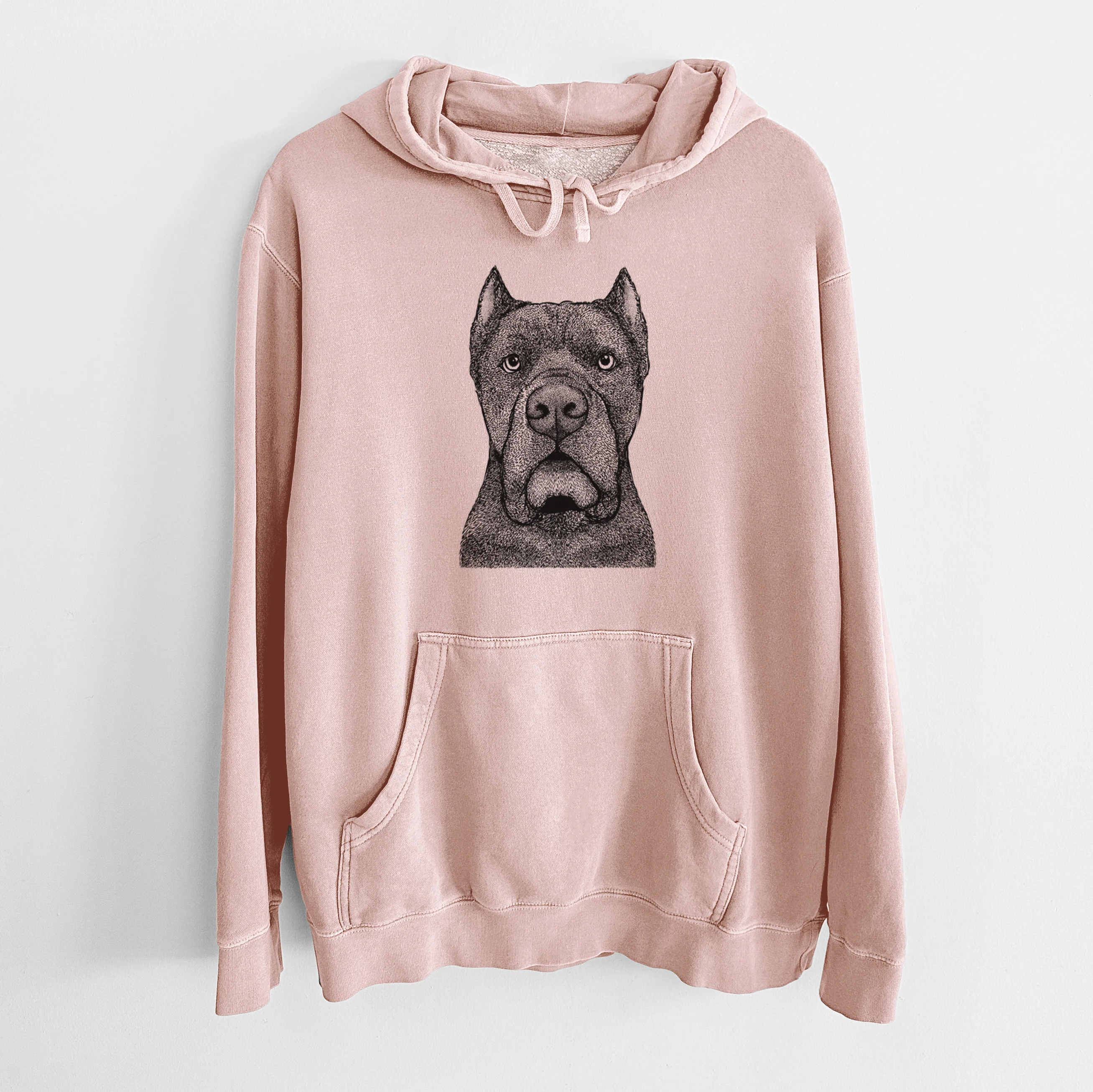 Bare Bruno the Cane Corso - Unisex Pigment Dyed Hoodie - Image 6