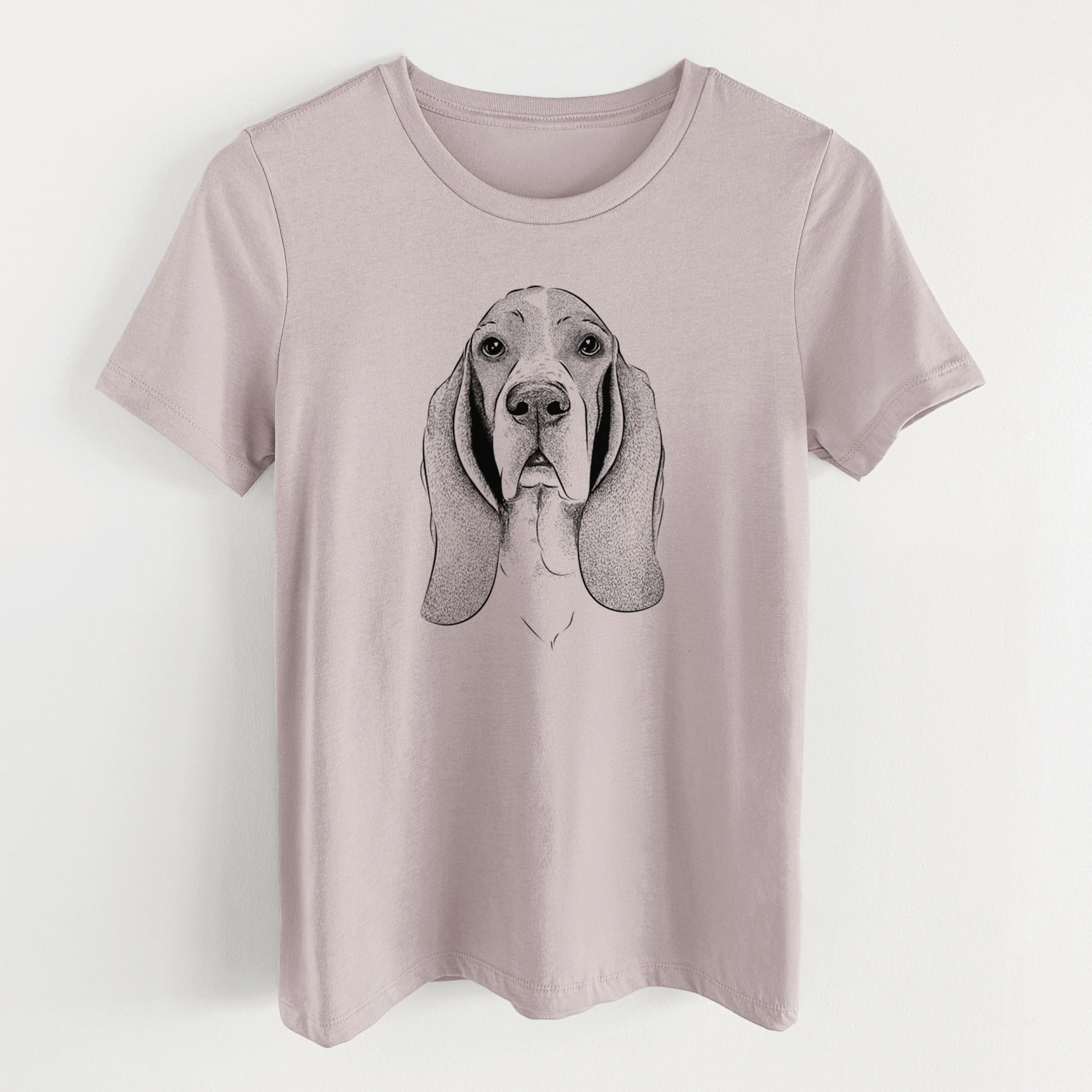 Bare Buckley the Basset Hound - Women's Lightweight Relaxed Fit 100% Cotton Crewneck - Image 15