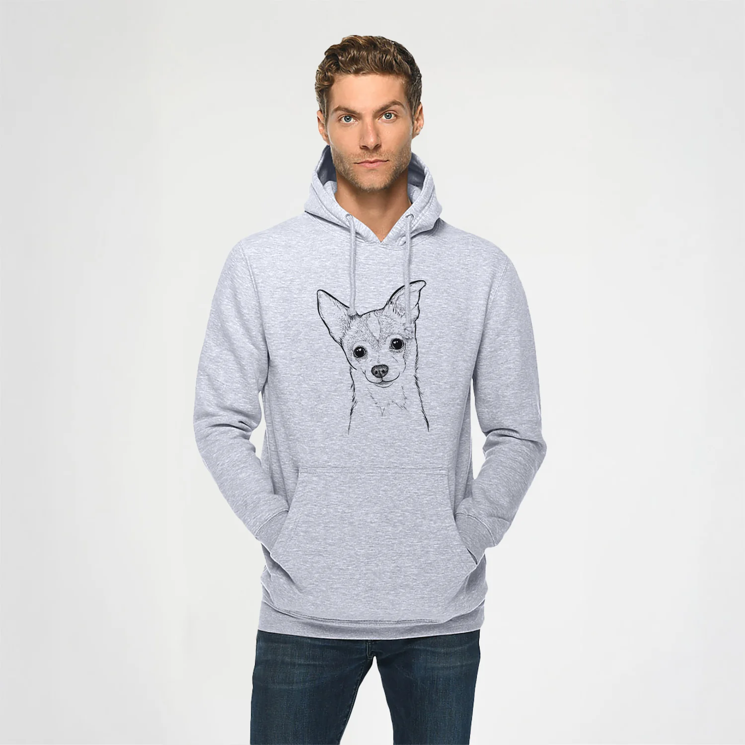 Buggy the Chihuahua- Heavyweight Fleece Hoodie - Image 2
