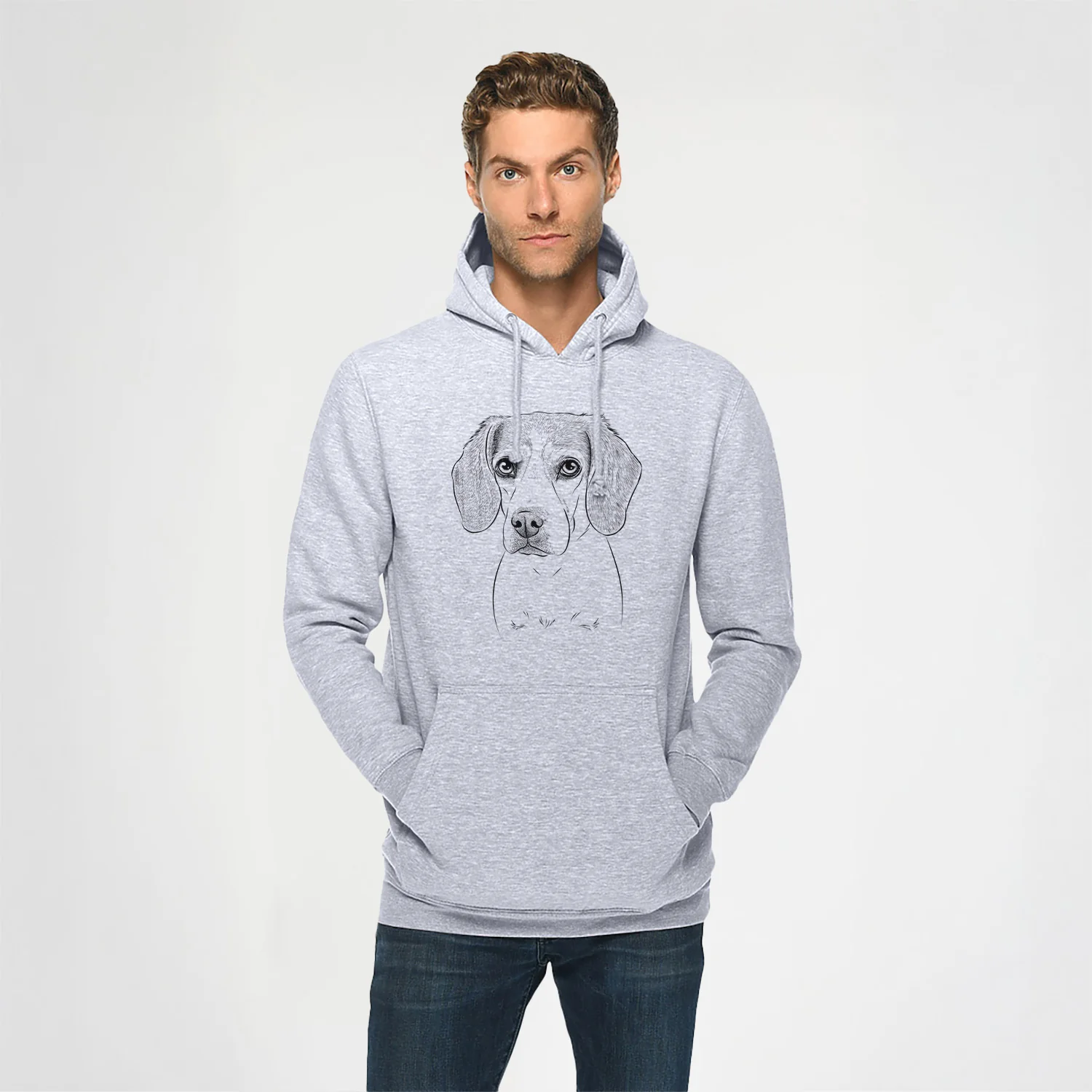 Bumbee the Beagle- Heavyweight Fleece Hoodie - Image 2