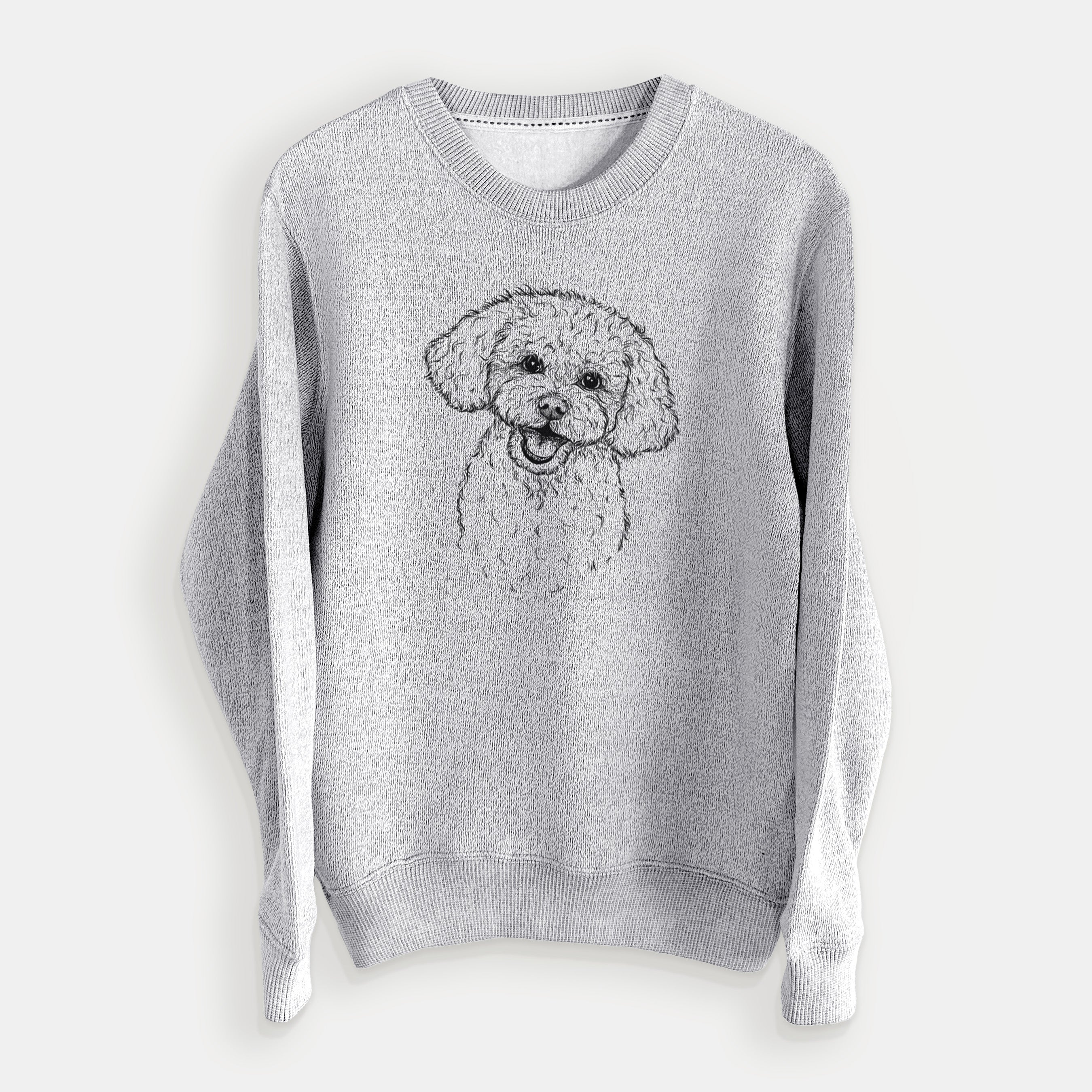 Caesar the Bichon Frise - Knit Sweatshirt