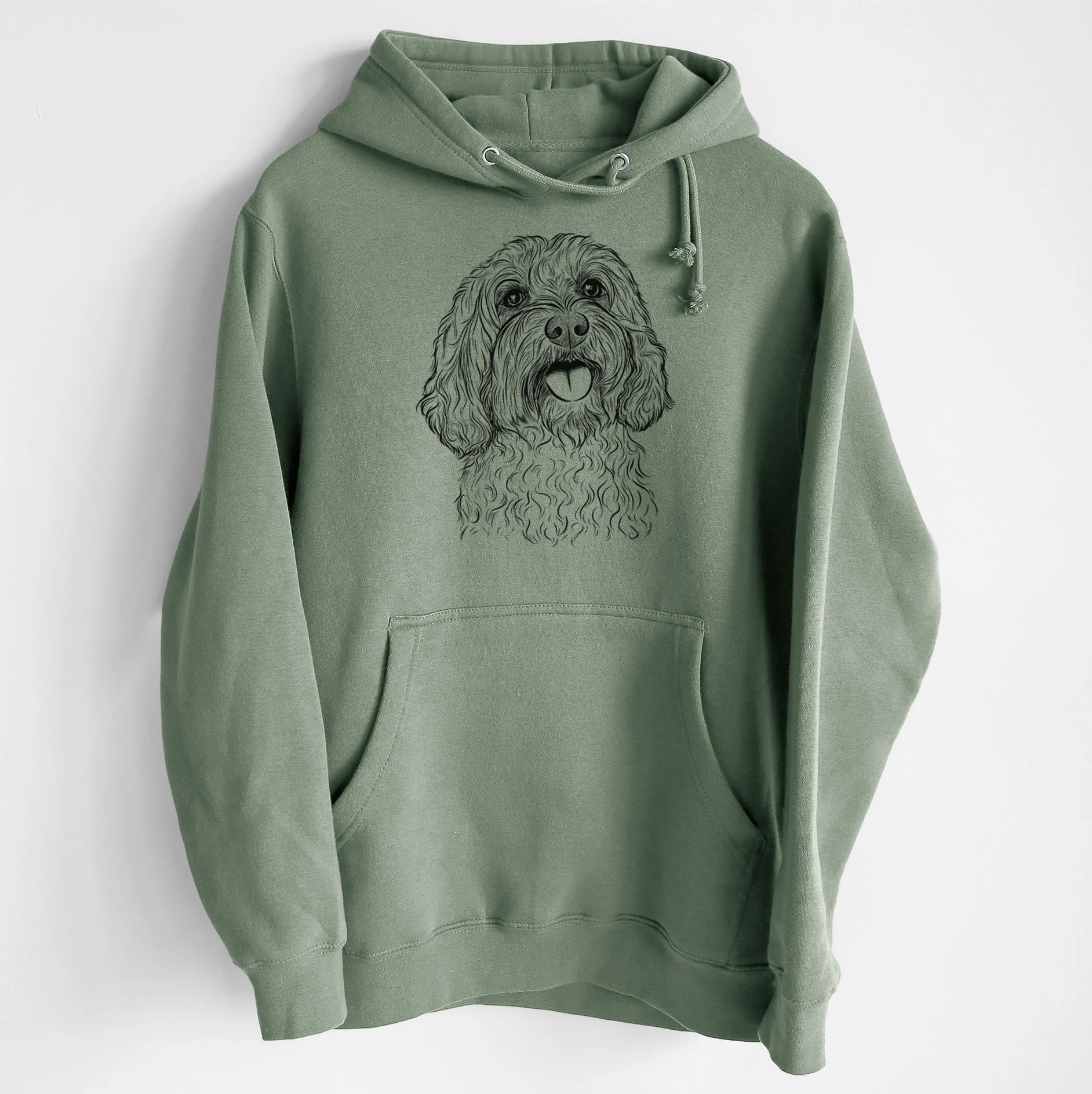Cali the Cavapoo- Heavyweight Fleece Hoodie - Image 7