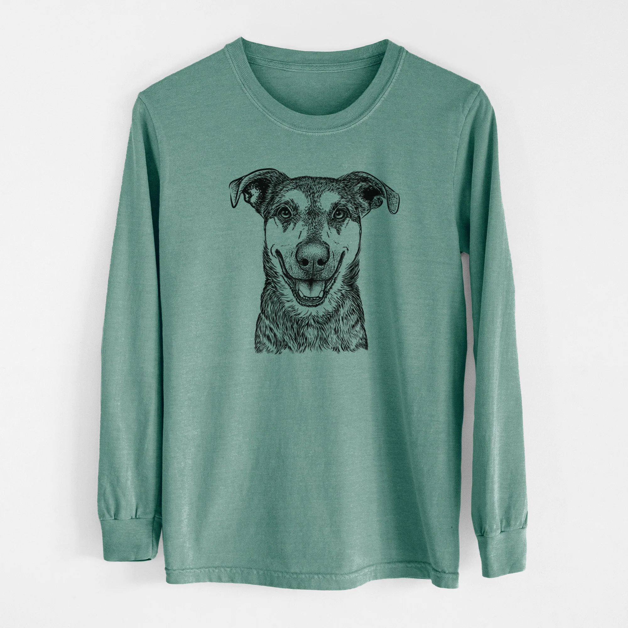 Bare Case the Mixed Breed - Men's Heavyweight 100% Cotton Long Sleeve - Image 12