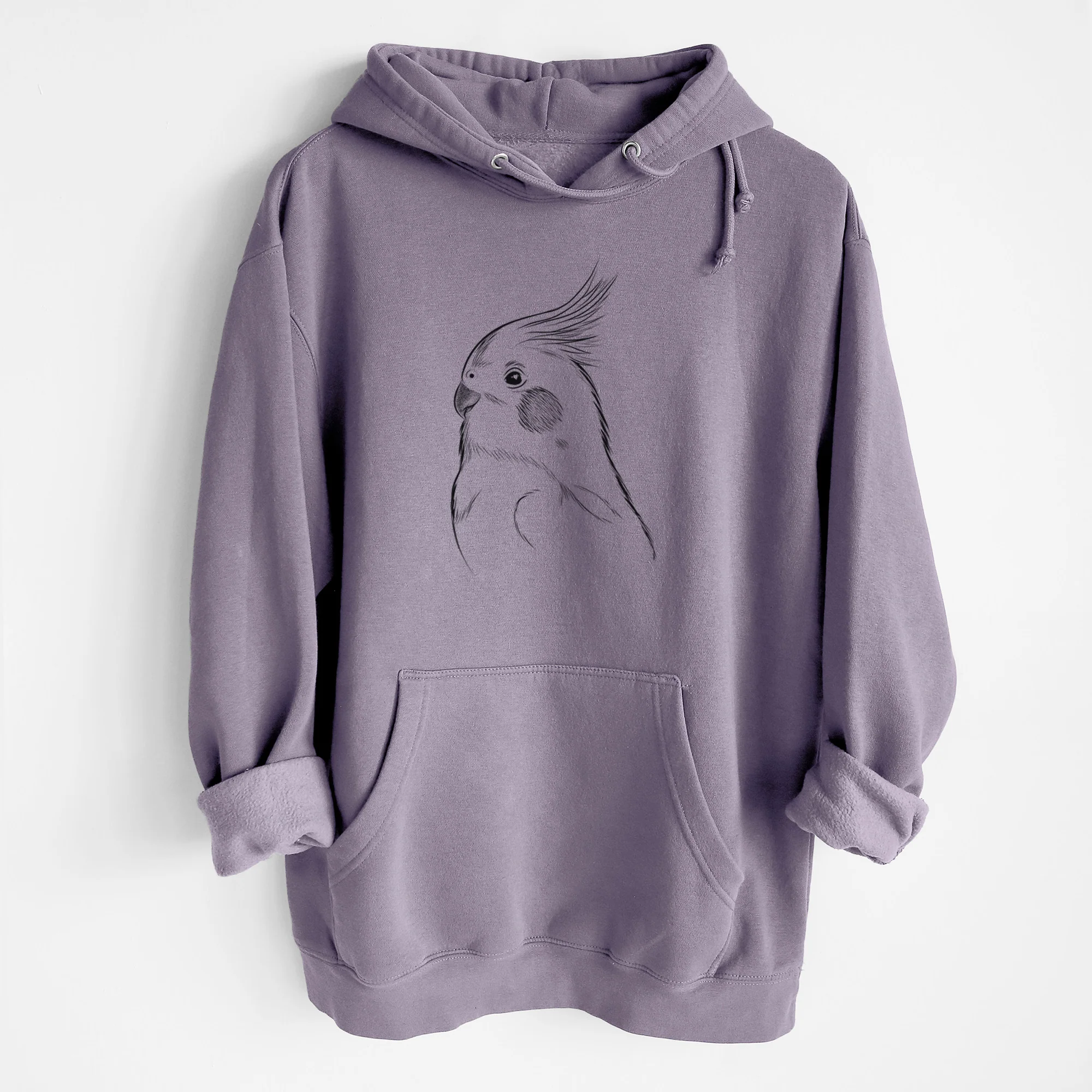Charlie the Cockatiel- Heavyweight Fleece Hoodie - Image 8