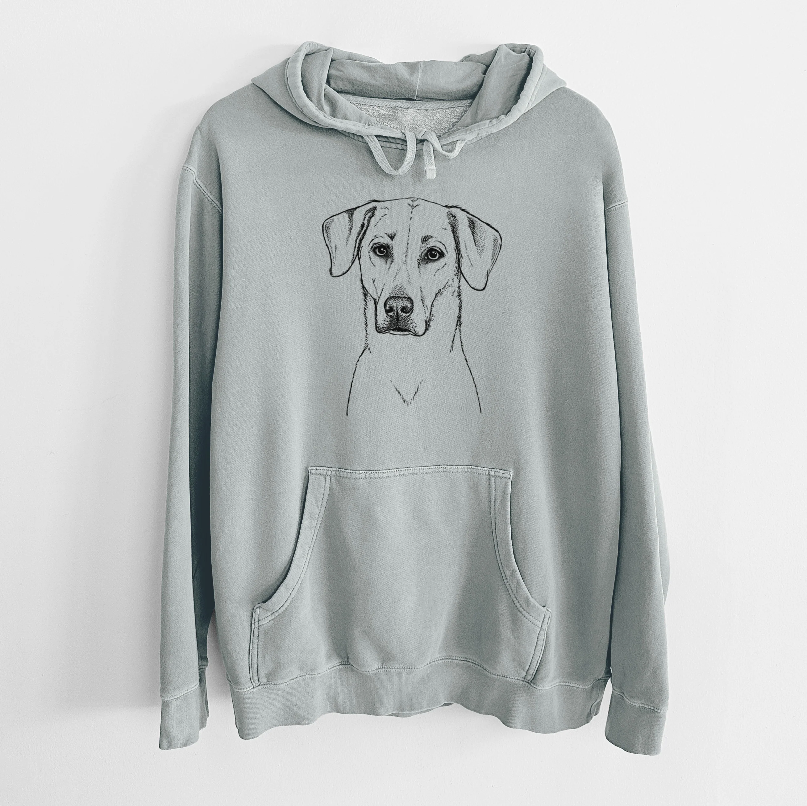 Bare Charlie Girl the Yellow Lab - Unisex Pigment Dyed Hoodie - Image 8