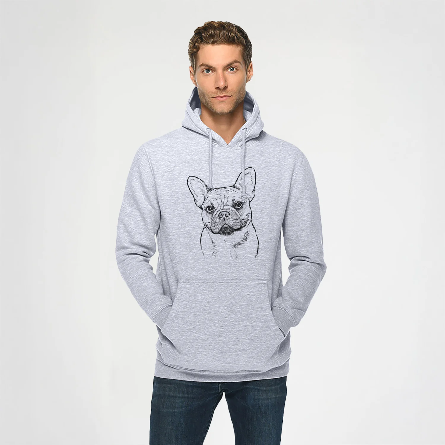 Chew Chew the French Bulldog- Heavyweight Fleece Hoodie - Image 2