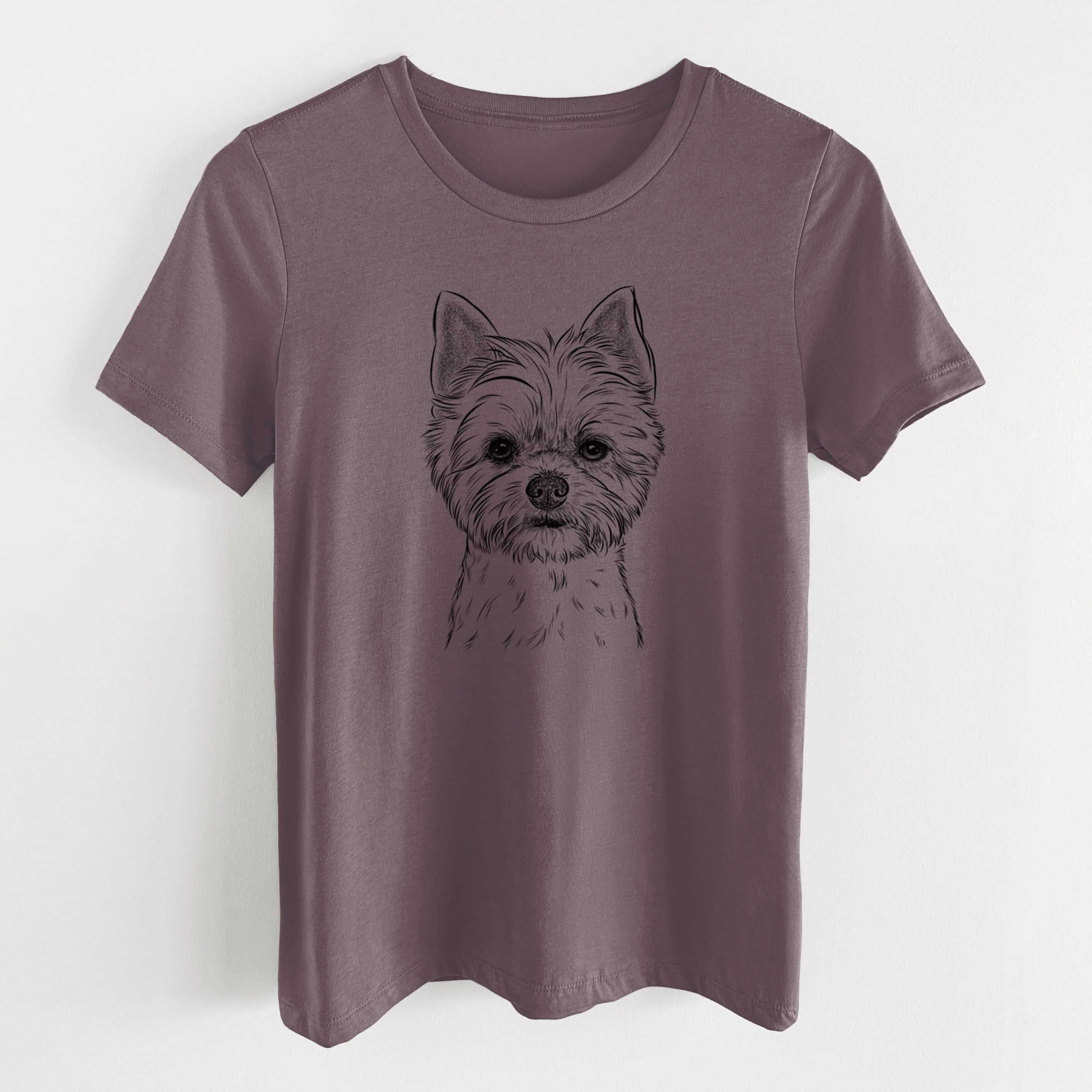 Bare Chewy the Yorkshire Terrier - Women's Lightweight Relaxed Fit 100% Cotton Crewneck - Image 7