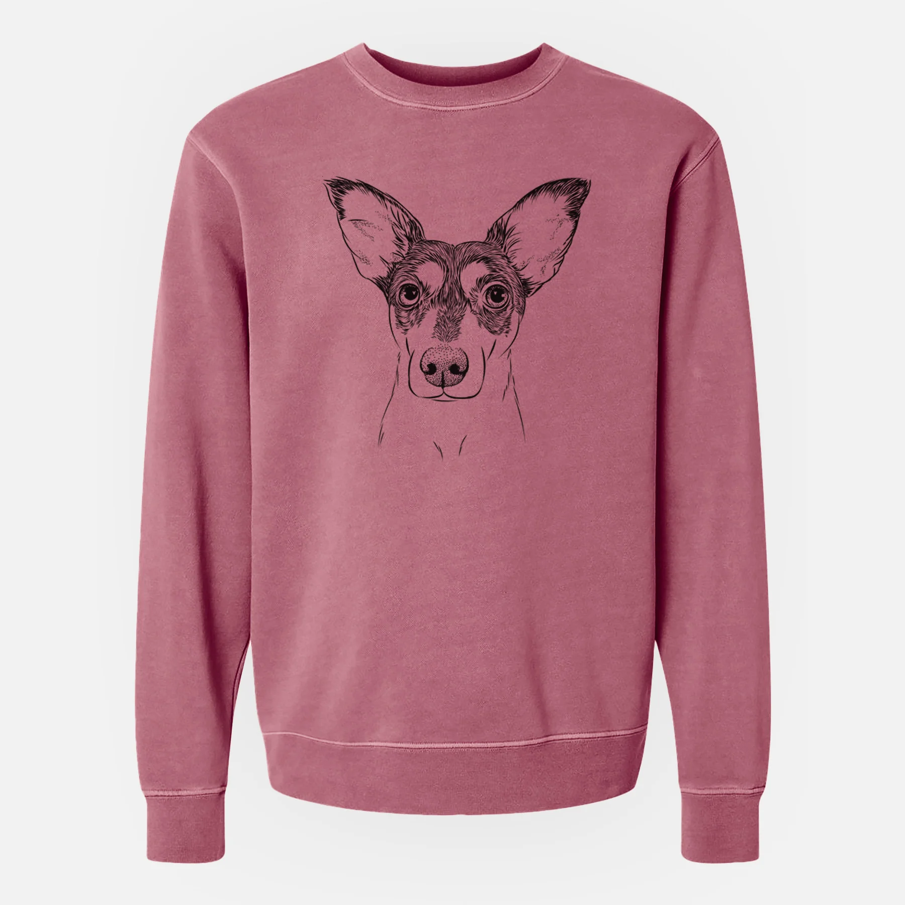 Bare Chloe the Doxie Mix - Unisex Pigment Dyed Crew Sweatshirt - Image 10