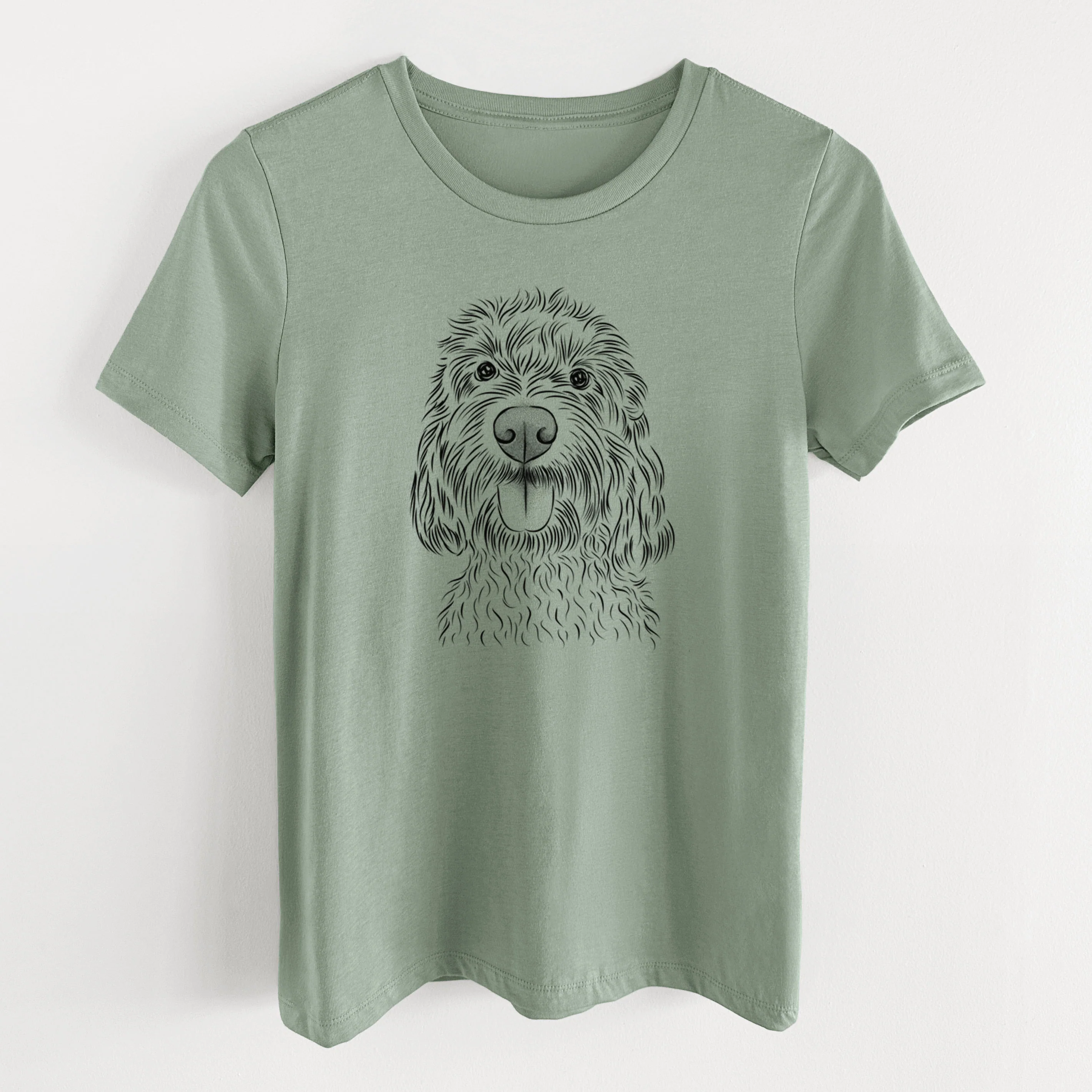 Bare Clover the Cockapoo - Women's Lightweight Relaxed Fit 100% Cotton Crewneck - Image 11