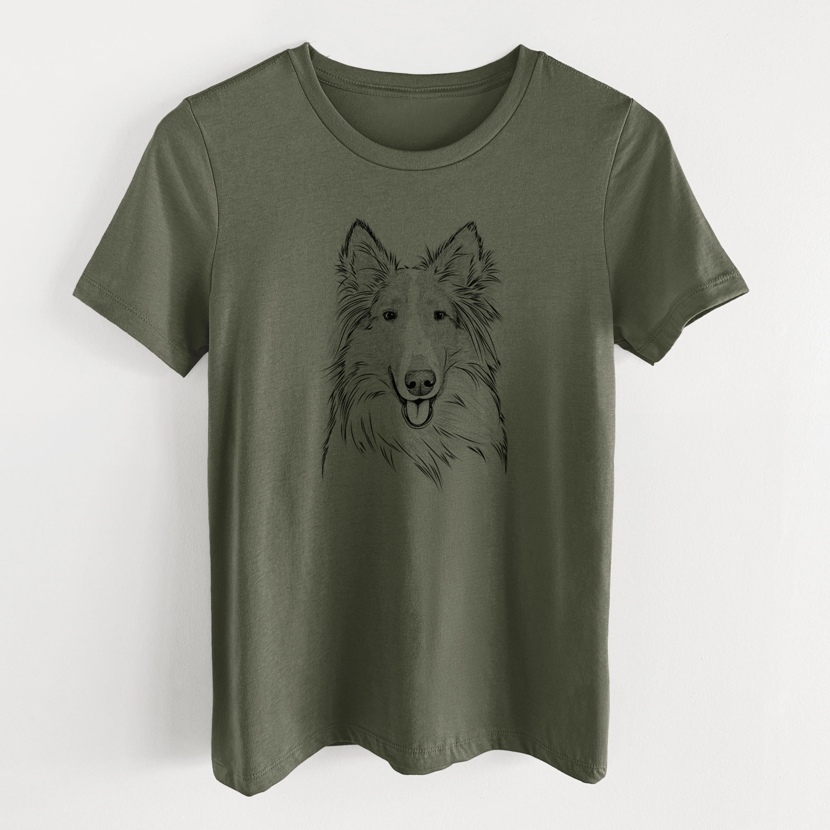Bare Conrad the Rough Collie - Women's Lightweight Relaxed Fit 100% Cotton Crewneck - Image 12