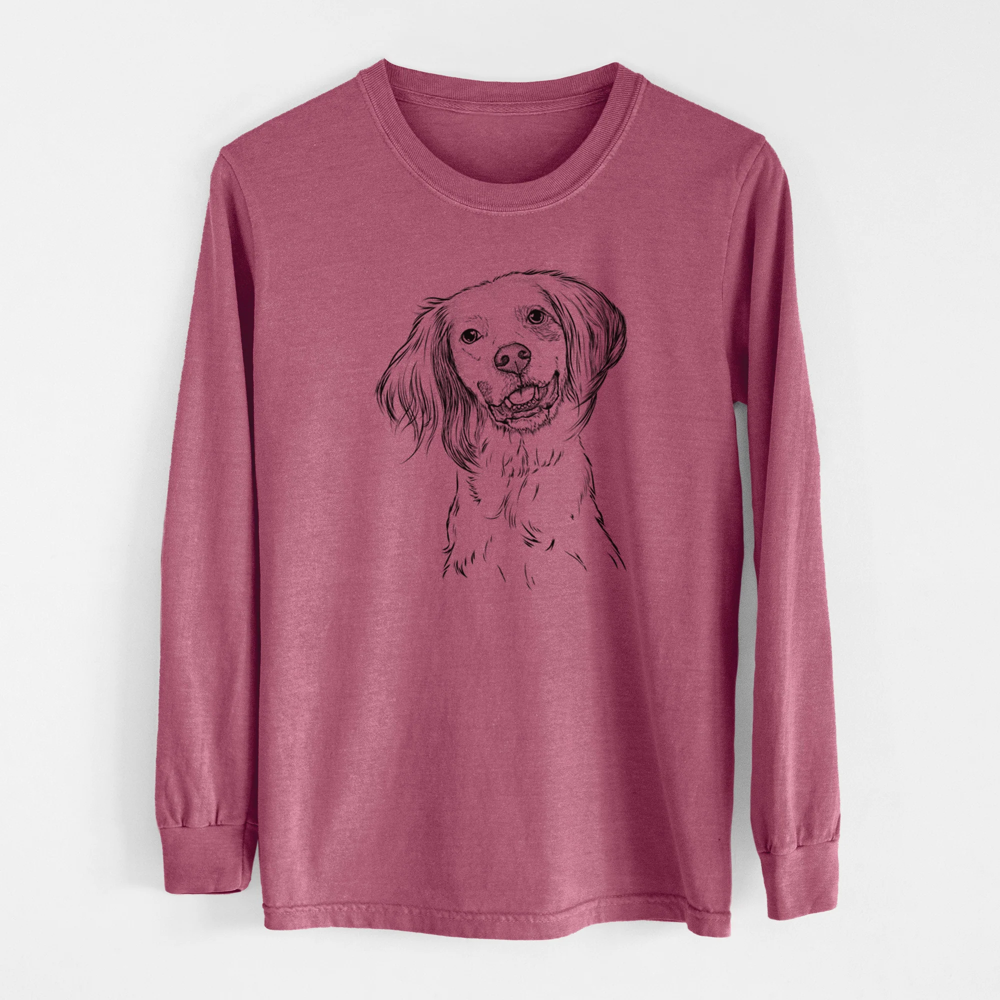 Bare Cooper the English Setter - Men's Heavyweight 100% Cotton Long Sleeve - Image 10