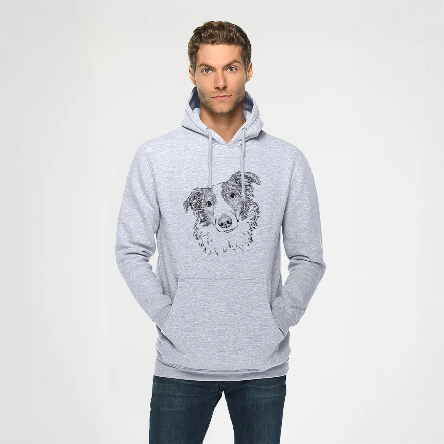 Cyclone the Australian Shepherd- Heavyweight Fleece Hoodie - Image 2