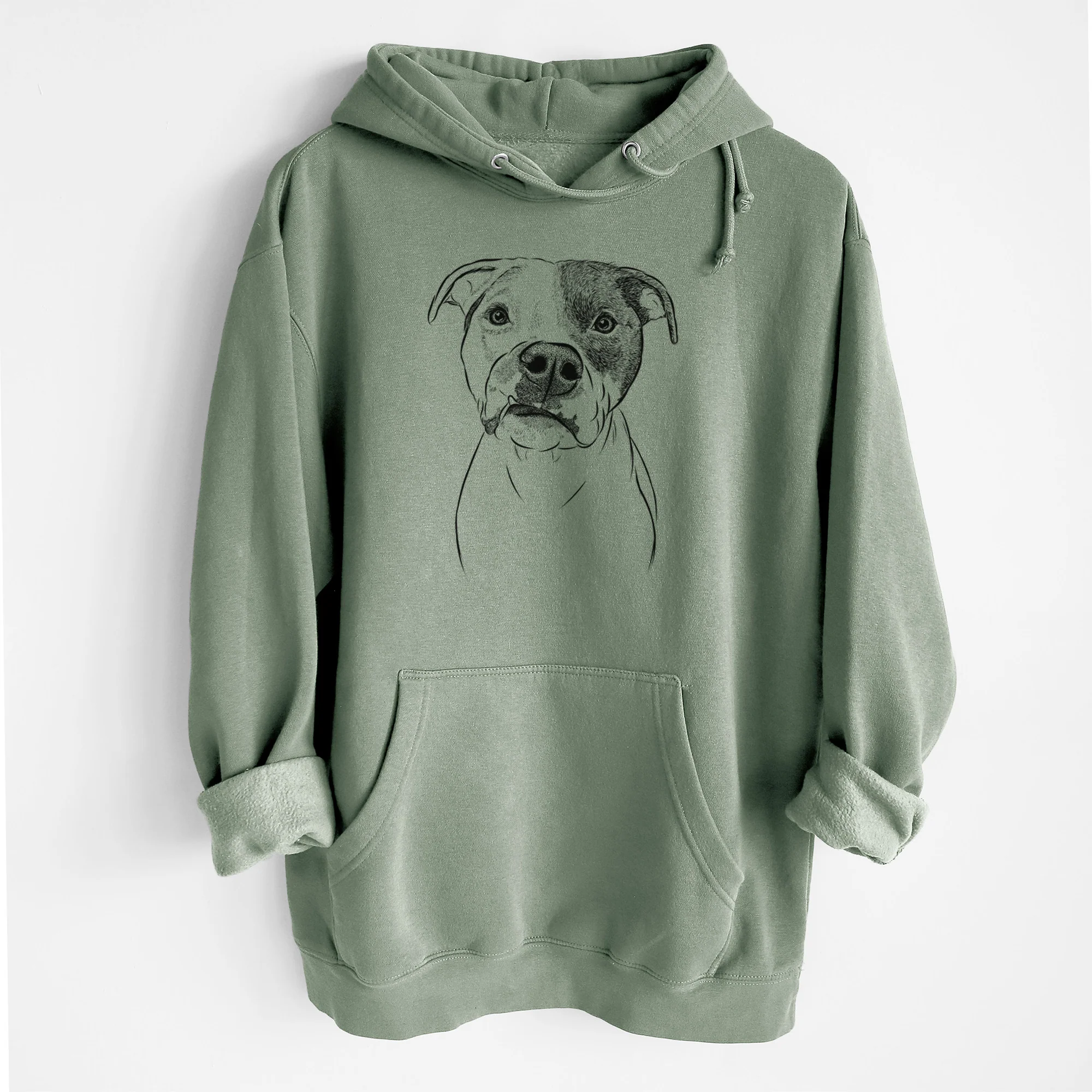 Dexter the Pitbull- Heavyweight Fleece Hoodie - Image 11