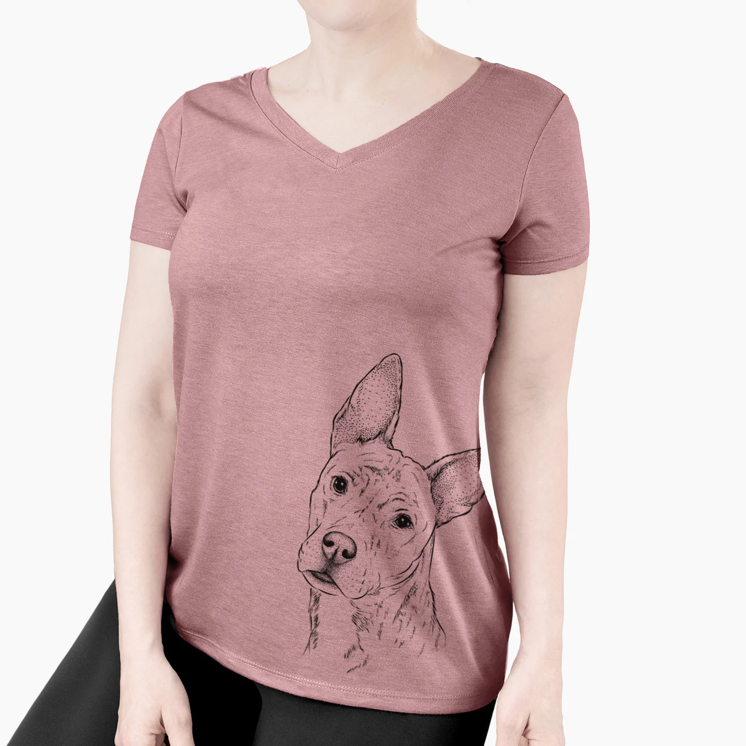 Bare Diesel the Mixed Breed - Women's V-neck Shirt - Image 4