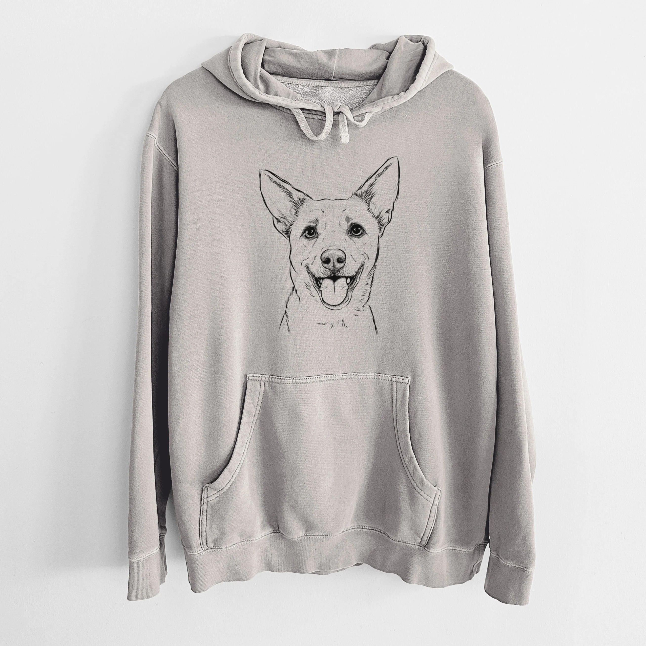 Bare Dinghy the Mixed Breed - Unisex Pigment Dyed Hoodie - Image 5