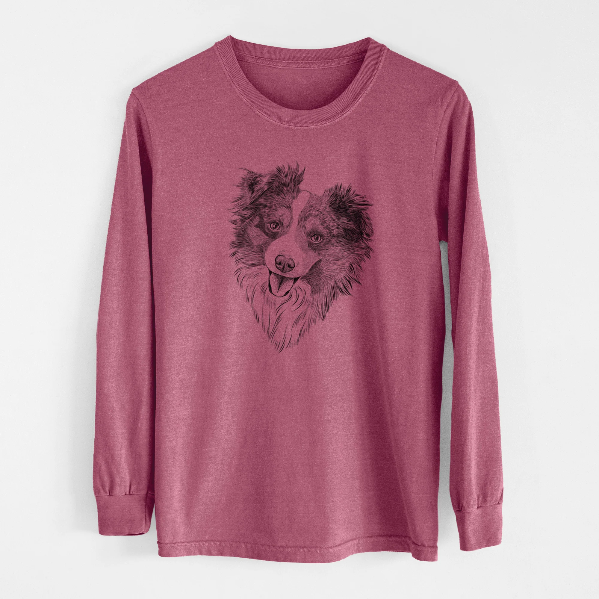 Bare Doc the Mini Aussie - Men's Heavyweight 100% Cotton Long Sleeve - Image 10