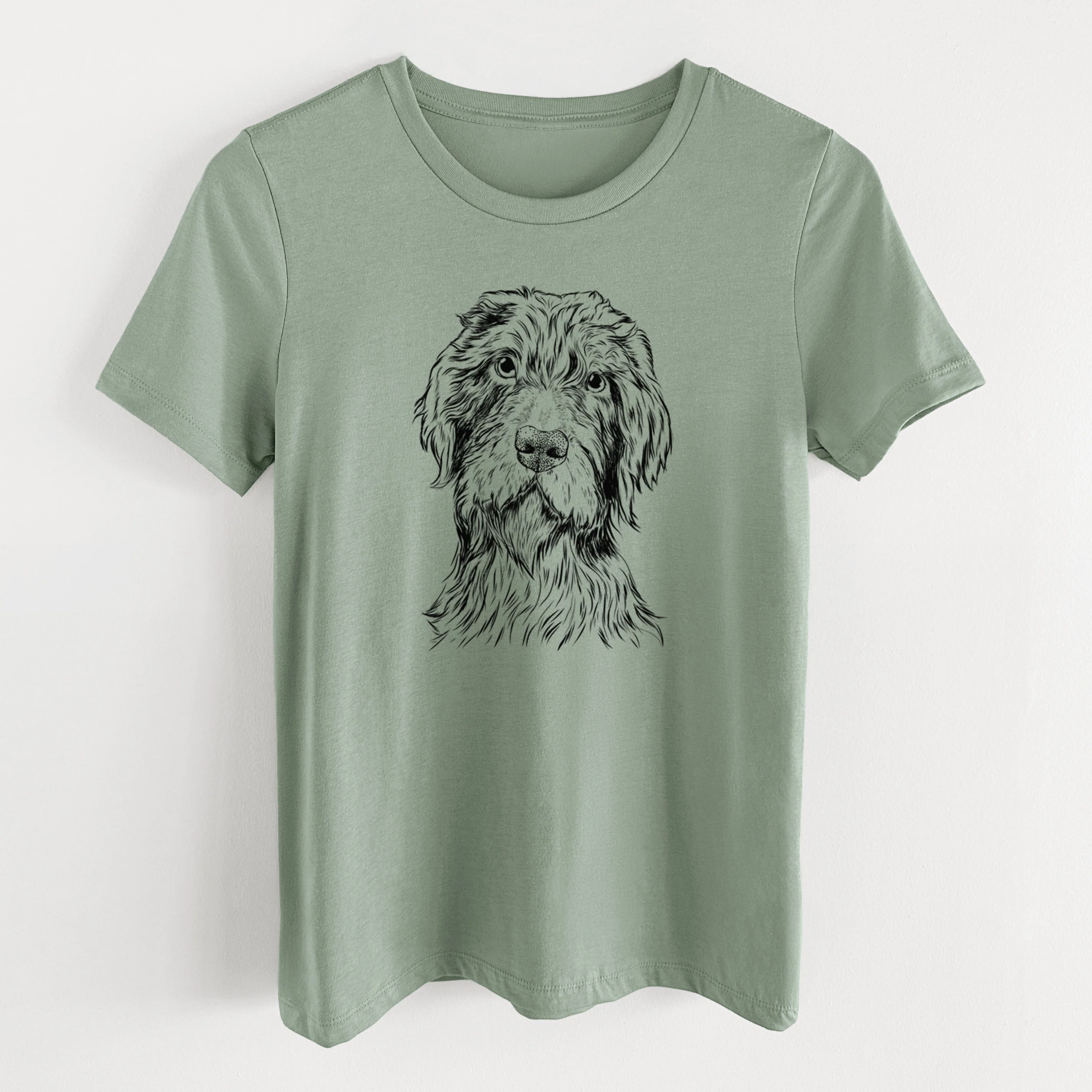 Bare Doc Holliday the Pudelpointer - Women's Lightweight Relaxed Fit 100% Cotton Crewneck - Image 11