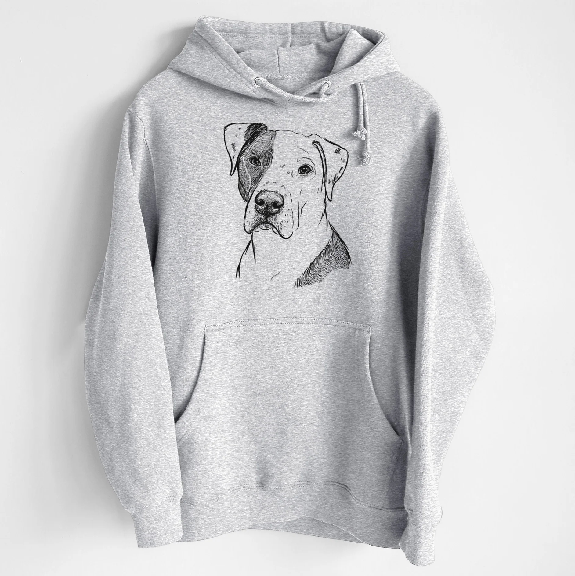Duke the American Staffordshire Terrier Mix- Heavyweight Fleece Hoodie - Image 6