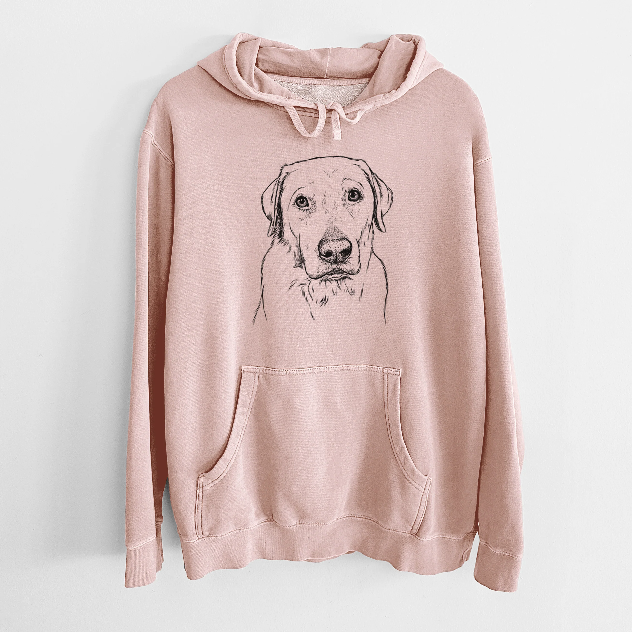 Bare Duke the Yellow Lab - Unisex Pigment Dyed Hoodie - Image 6
