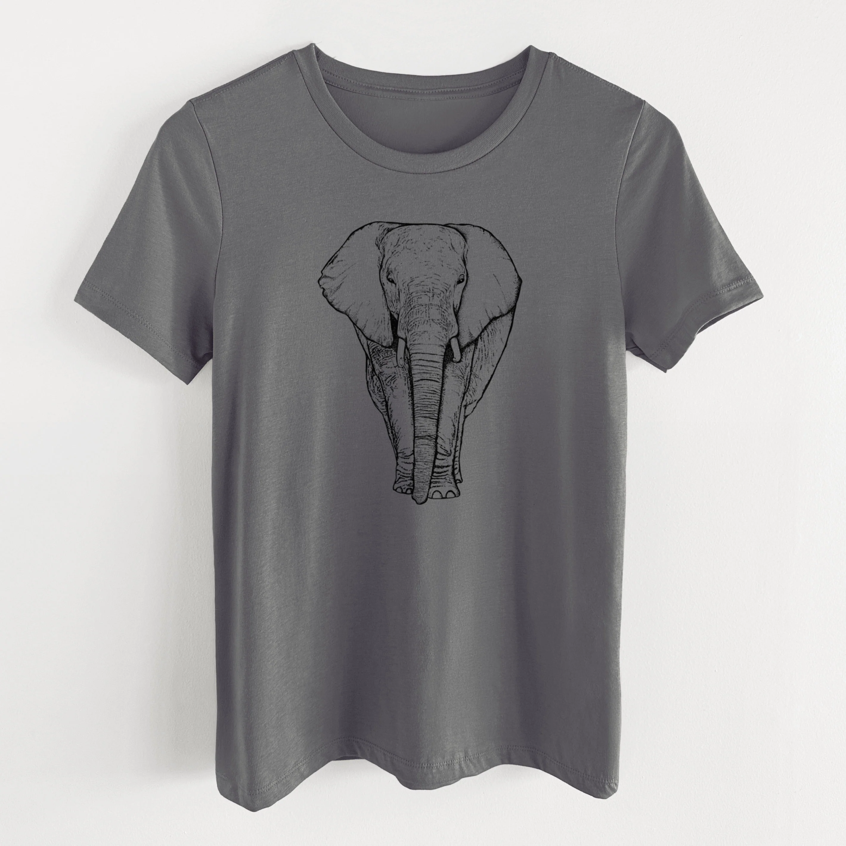 Bare Ella the Elephant - Women's Lightweight Relaxed Fit 100% Cotton Crewneck - Image 16