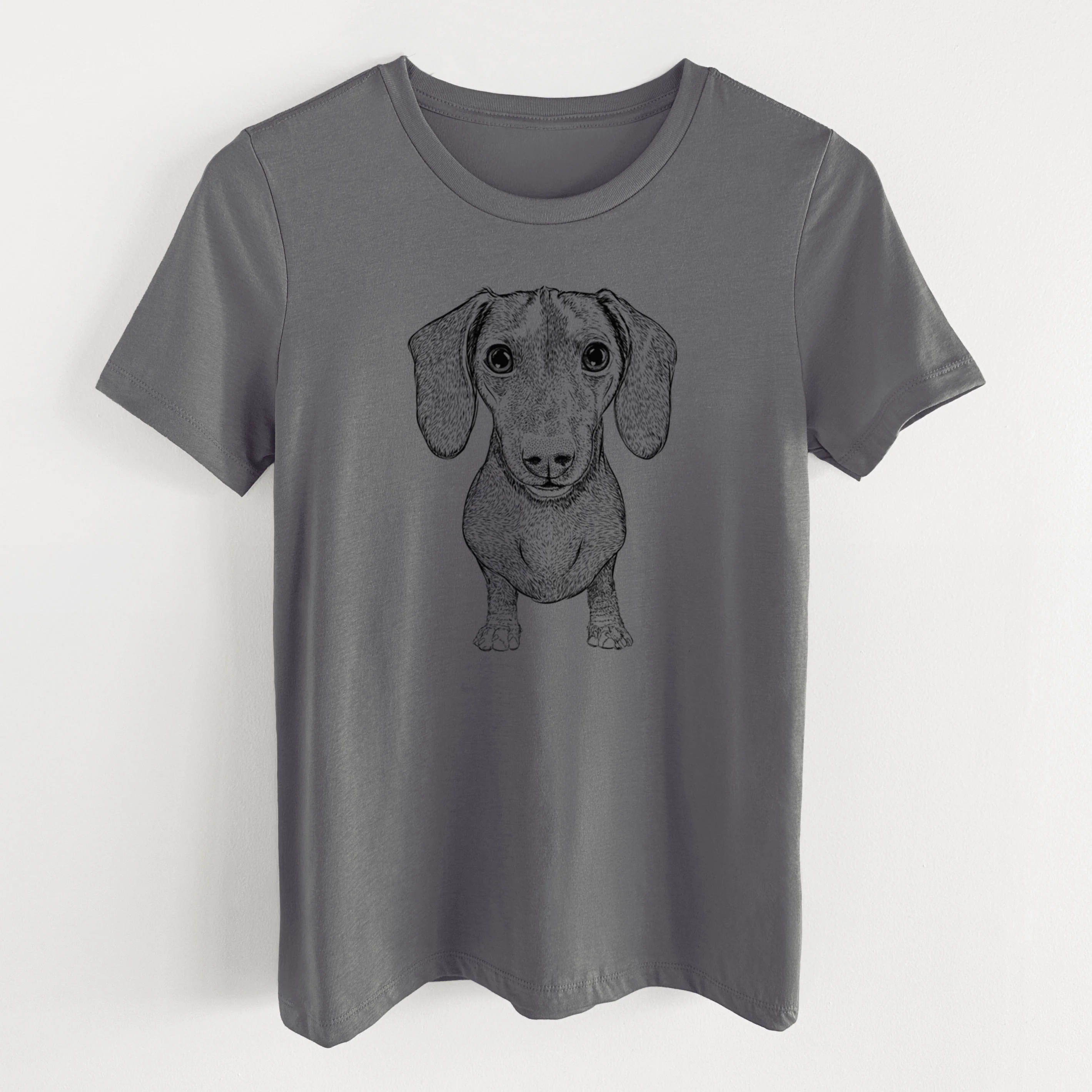 Bare Ernie the Mini Dachshund - Women's Lightweight Relaxed Fit 100% Cotton Crewneck - Image 16