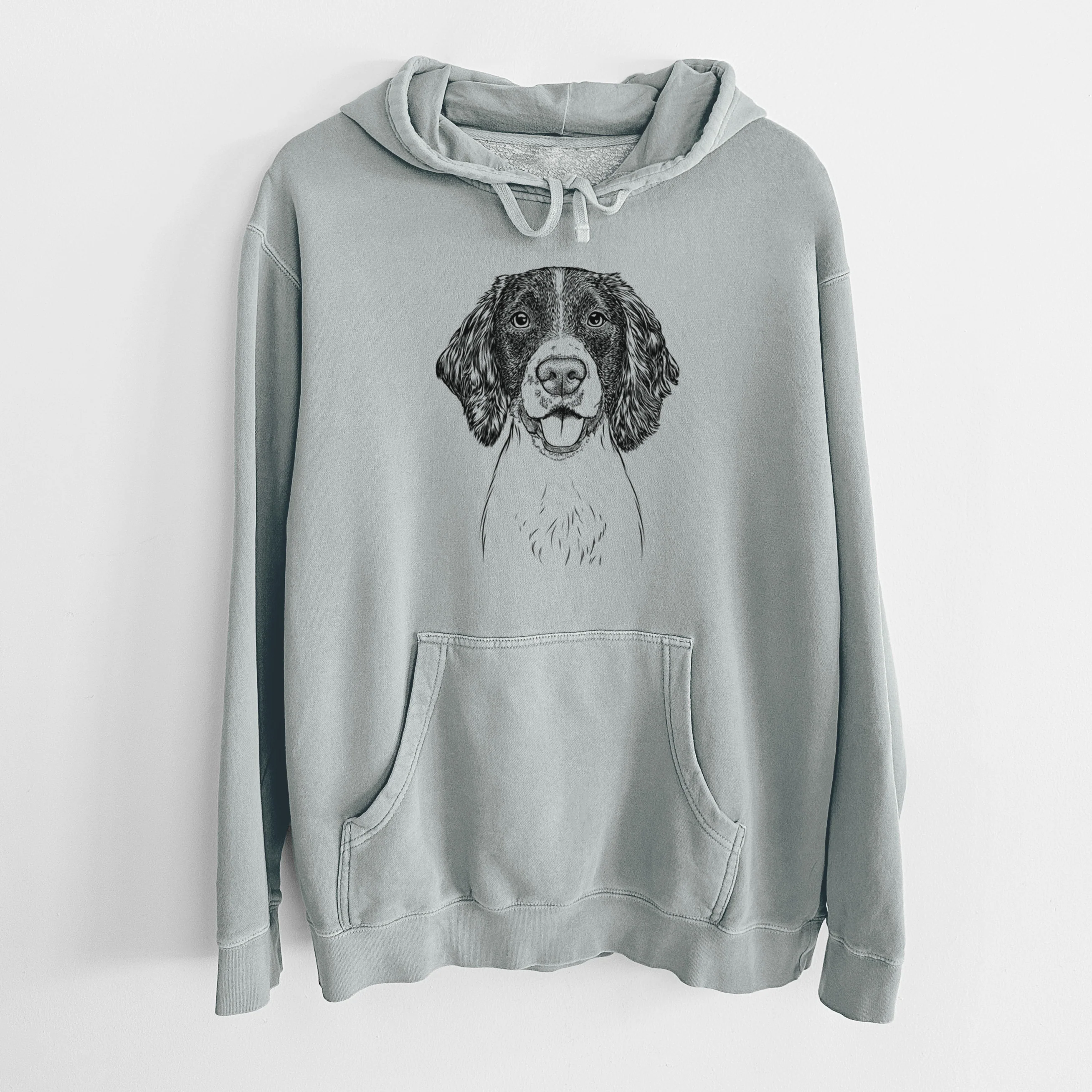 Bare Ever the English Springer Spaniel - Unisex Pigment Dyed Hoodie - Image 8