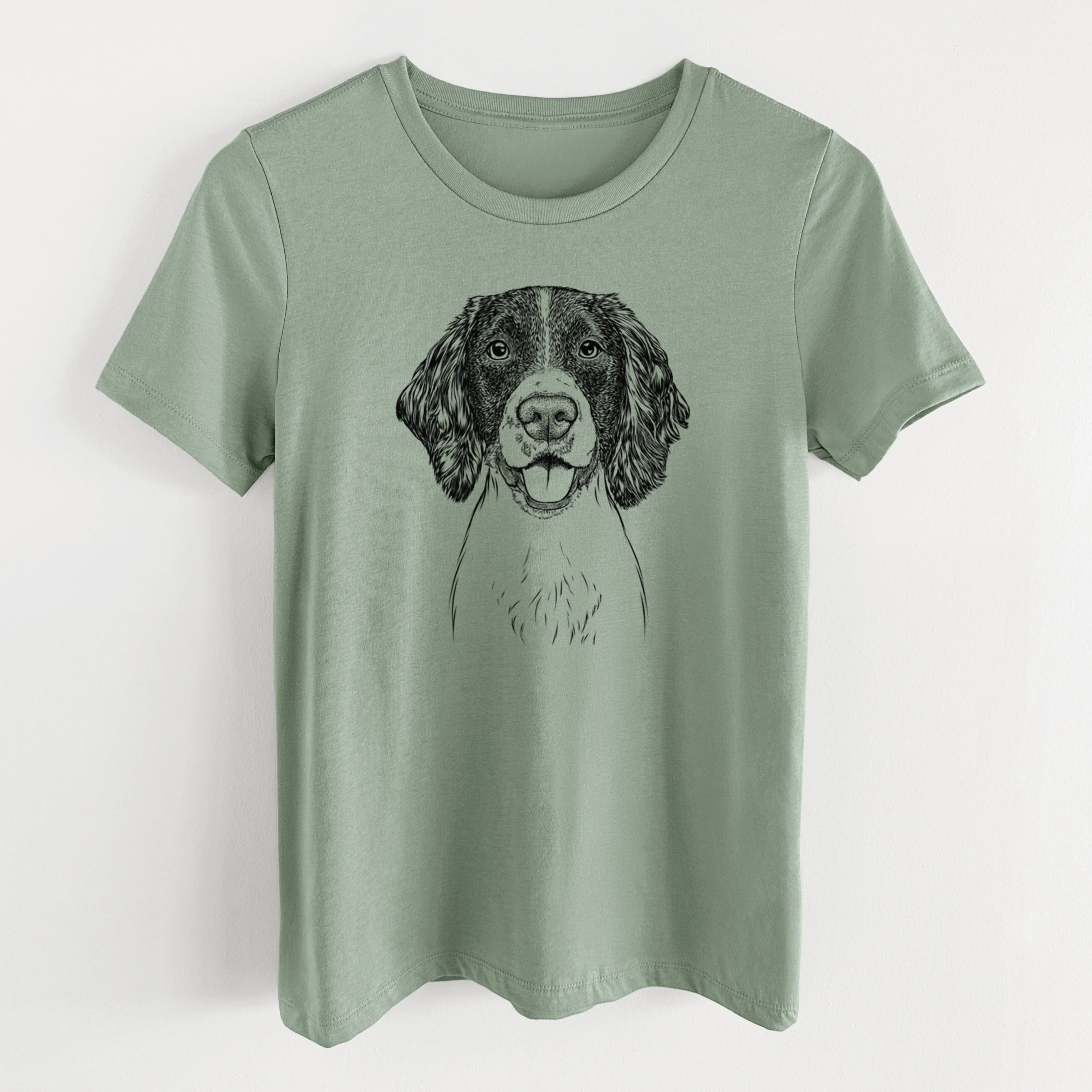 Bare Ever the English Springer Spaniel - Women's Lightweight Relaxed Fit 100% Cotton Crewneck - Image 11