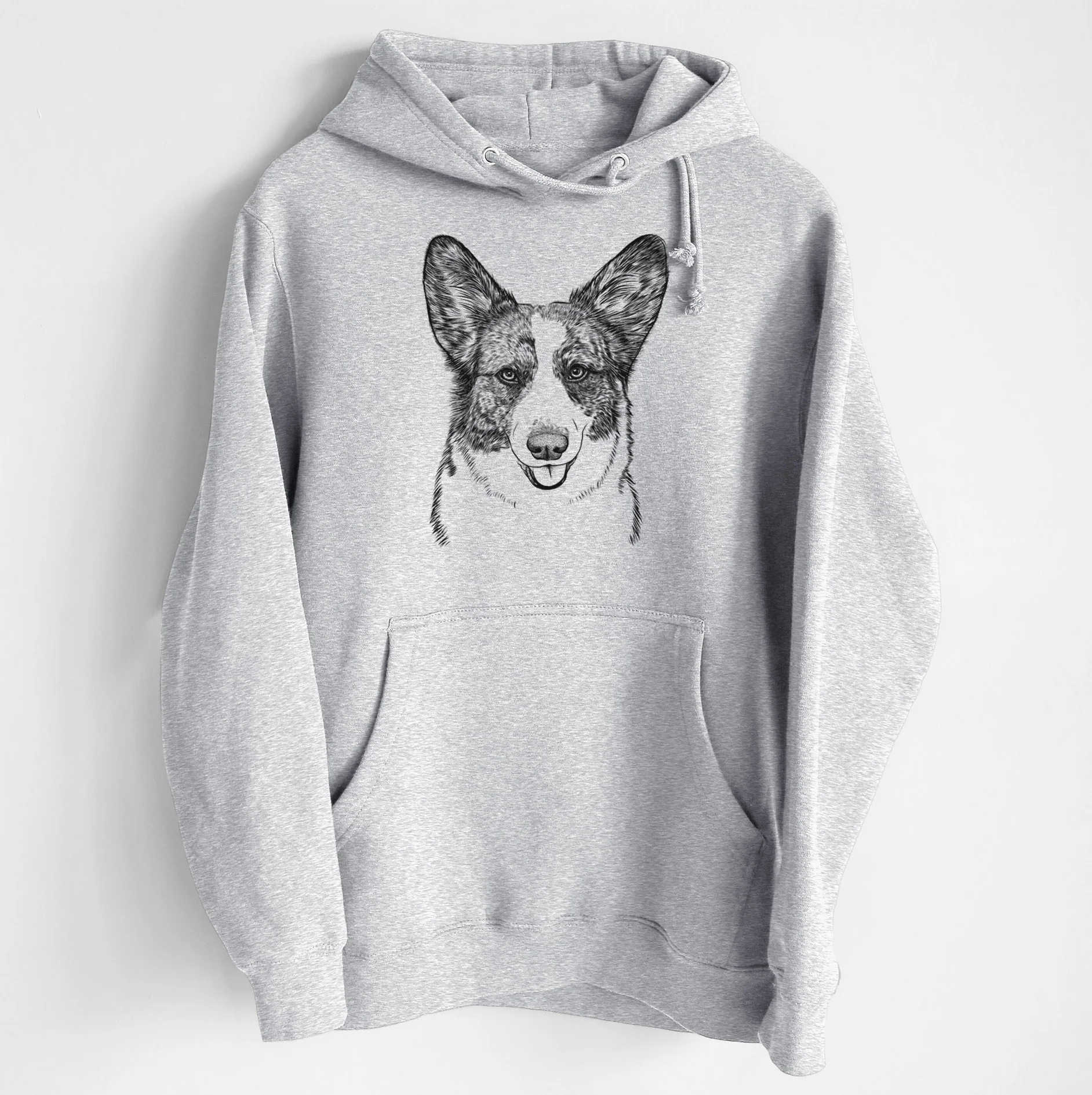 Gabby the Cardigan Welsh Corgi- Heavyweight Fleece Hoodie - Image 6
