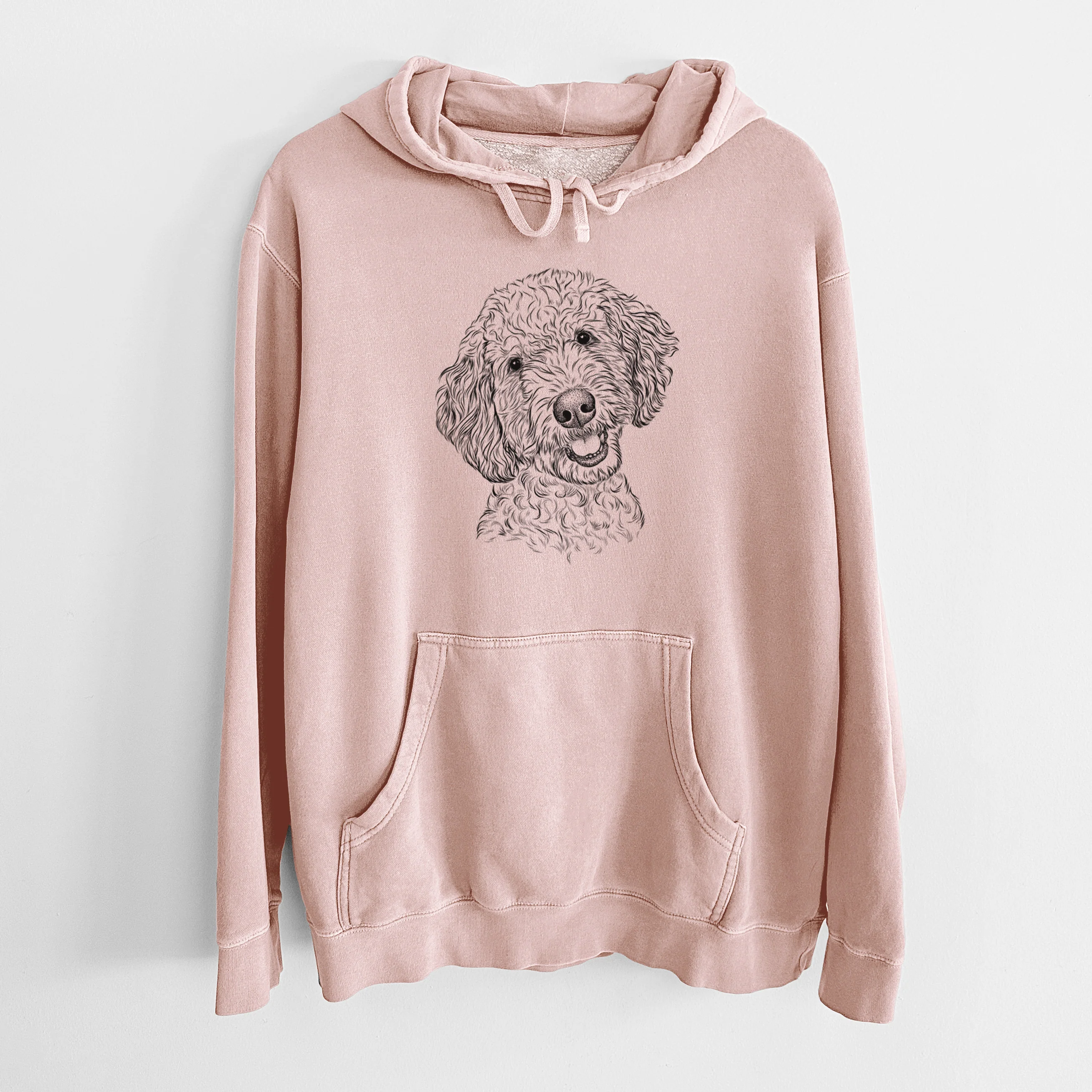 Bare Gizmo the Goldendoodle - Unisex Pigment Dyed Hoodie - Image 6