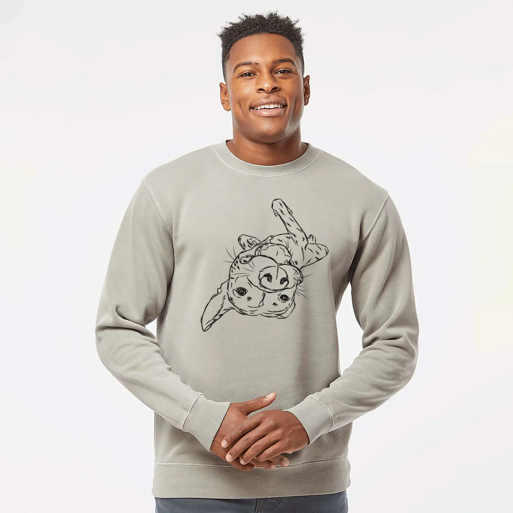 Bare Goose the Mixed Breed - Unisex Pigment Dyed Crew Sweatshirt - Image 4