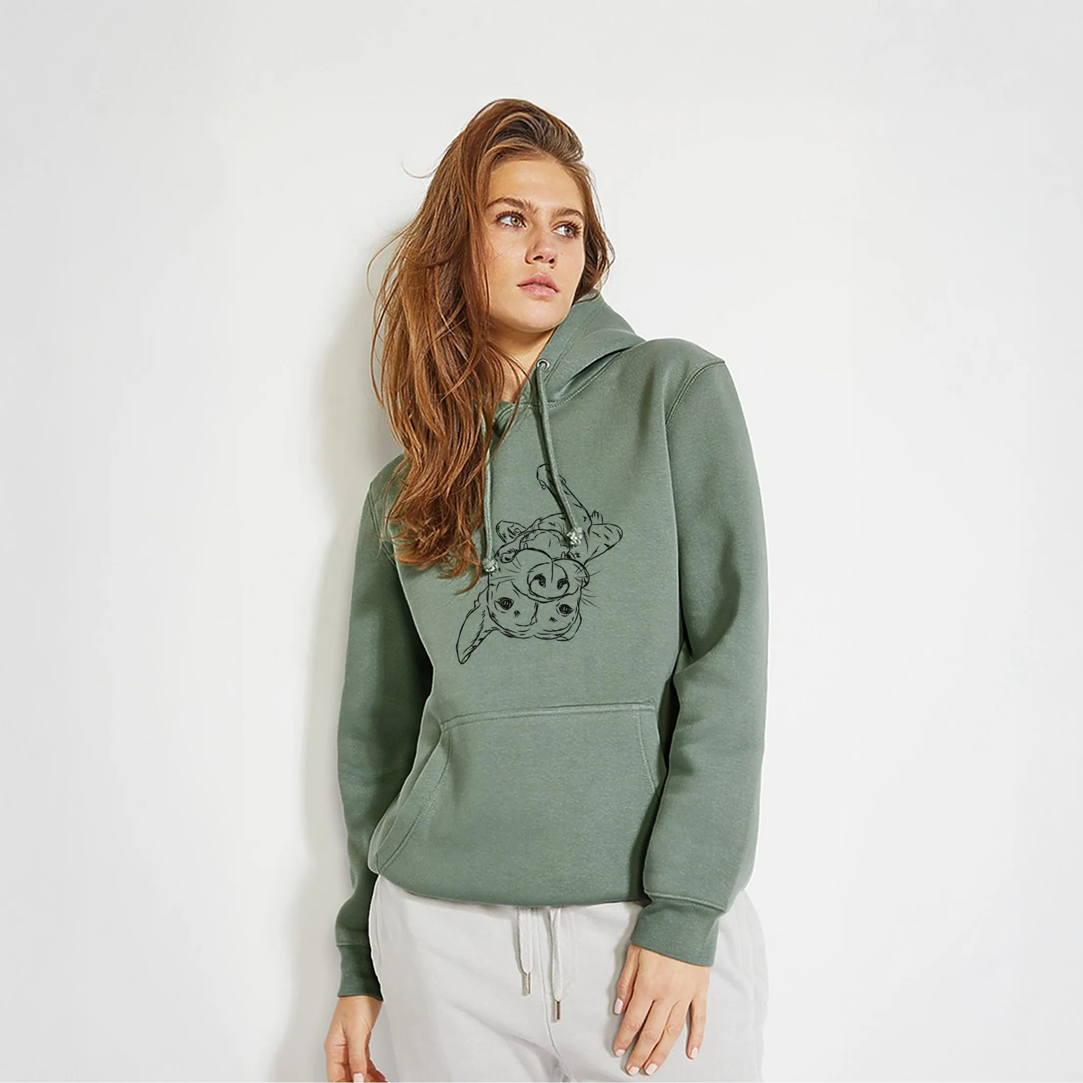 Goose the Mixed Breed- Heavyweight Fleece Hoodie - Image 3