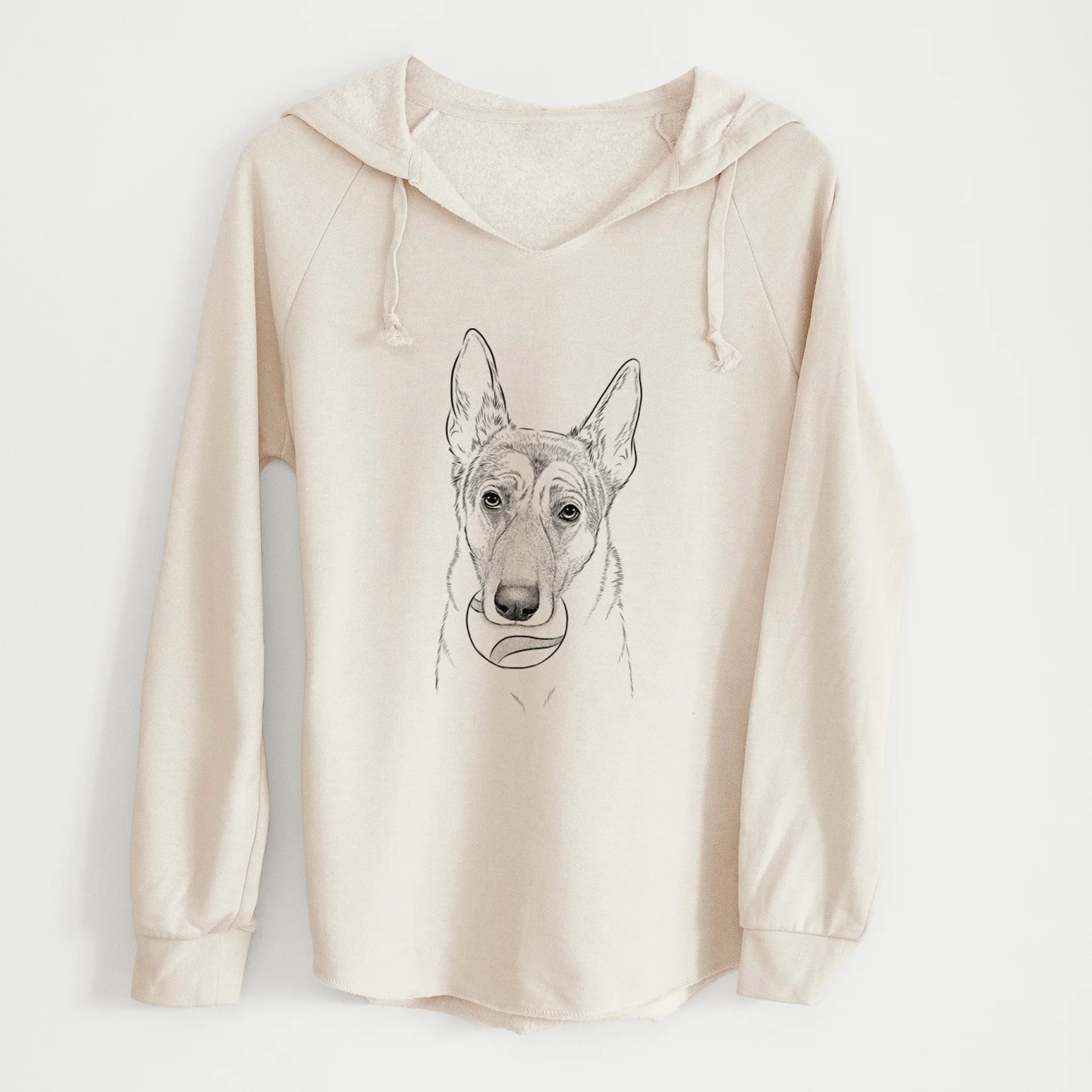 Bare Greta the German Shepherd - Cali Wave Hooded Sweatshirt - Image 7