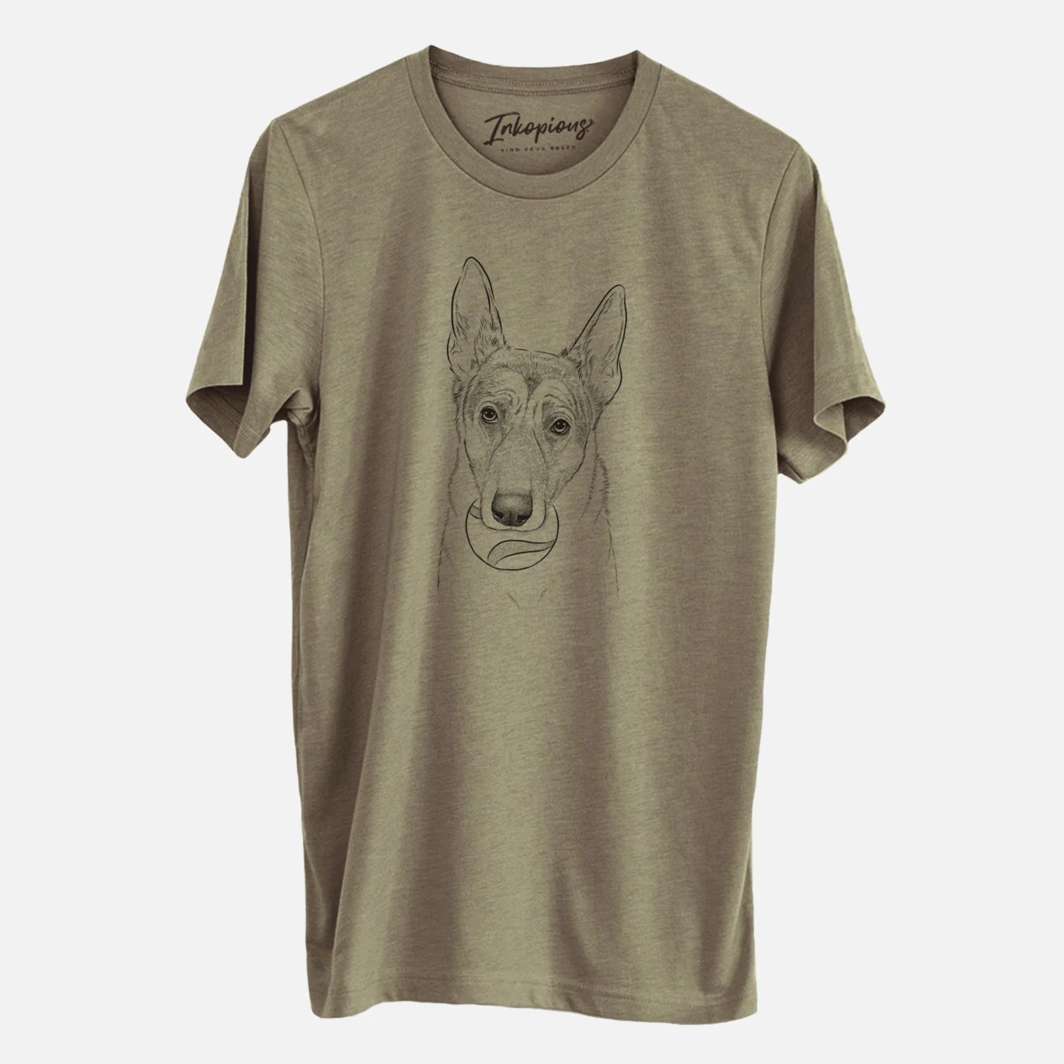 Bare Greta the German Shepherd - Unisex Crewneck - Image 4
