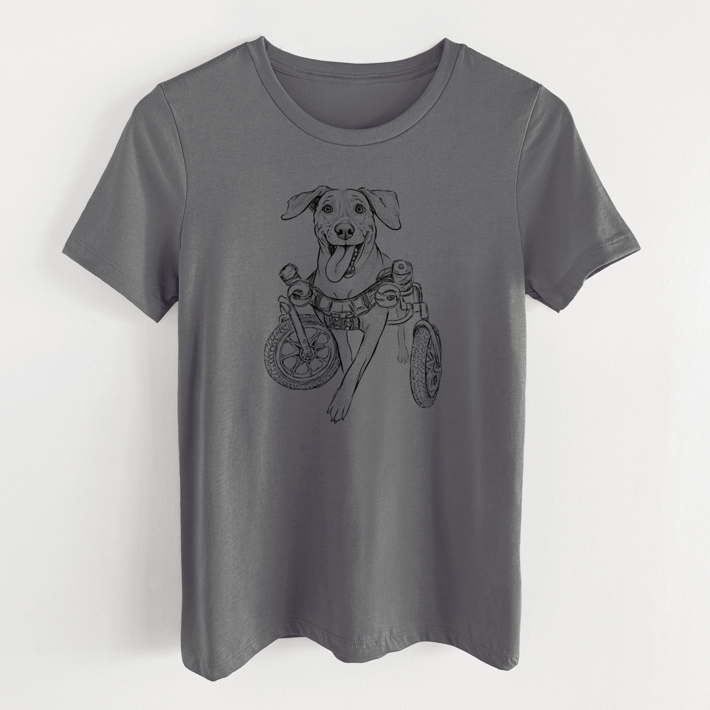 Bare Hannah the Pitbull Mix - Women's Lightweight Relaxed Fit 100% Cotton Crewneck - Image 16