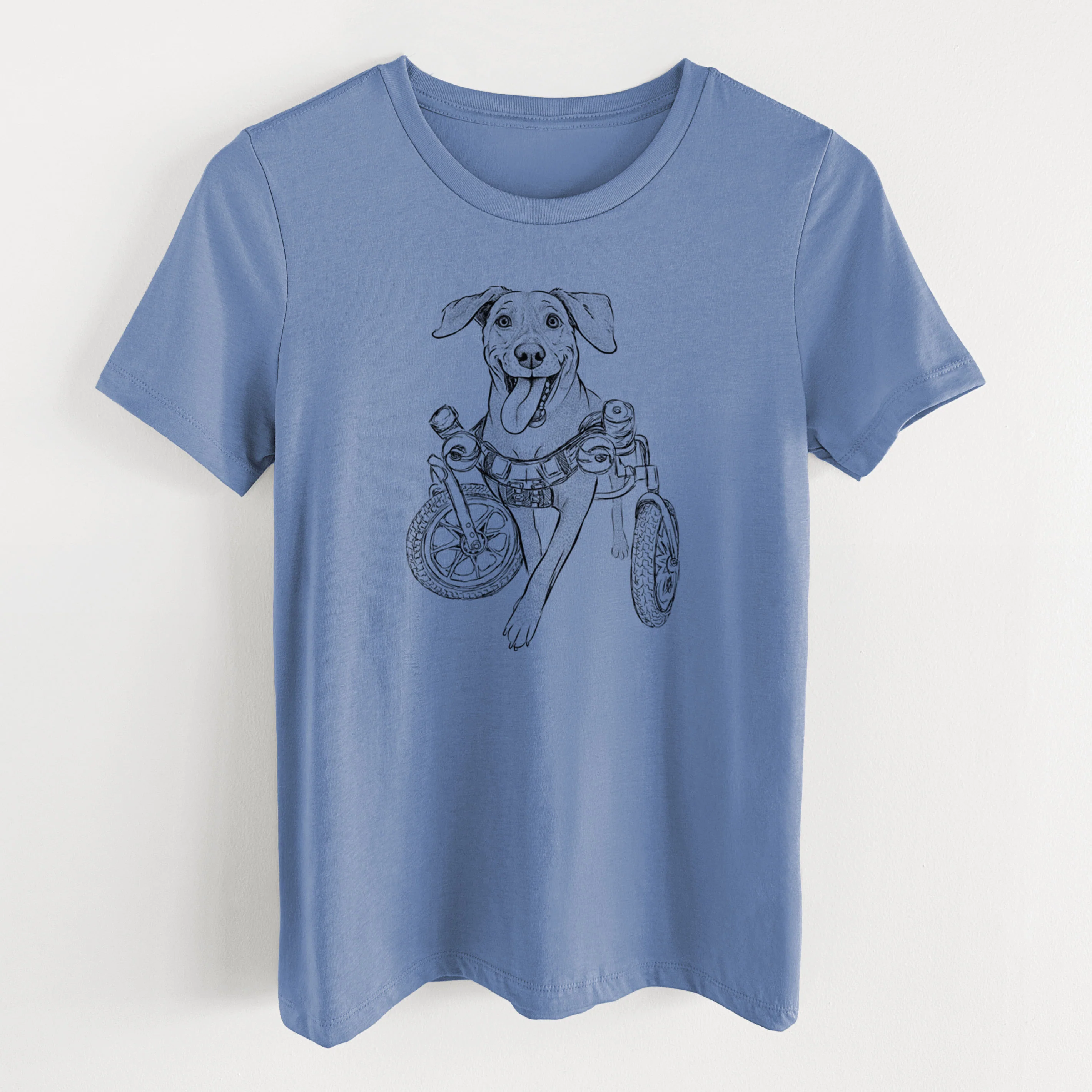 Bare Hannah the Pitbull Mix - Women's Lightweight Relaxed Fit 100% Cotton Crewneck - Image 8