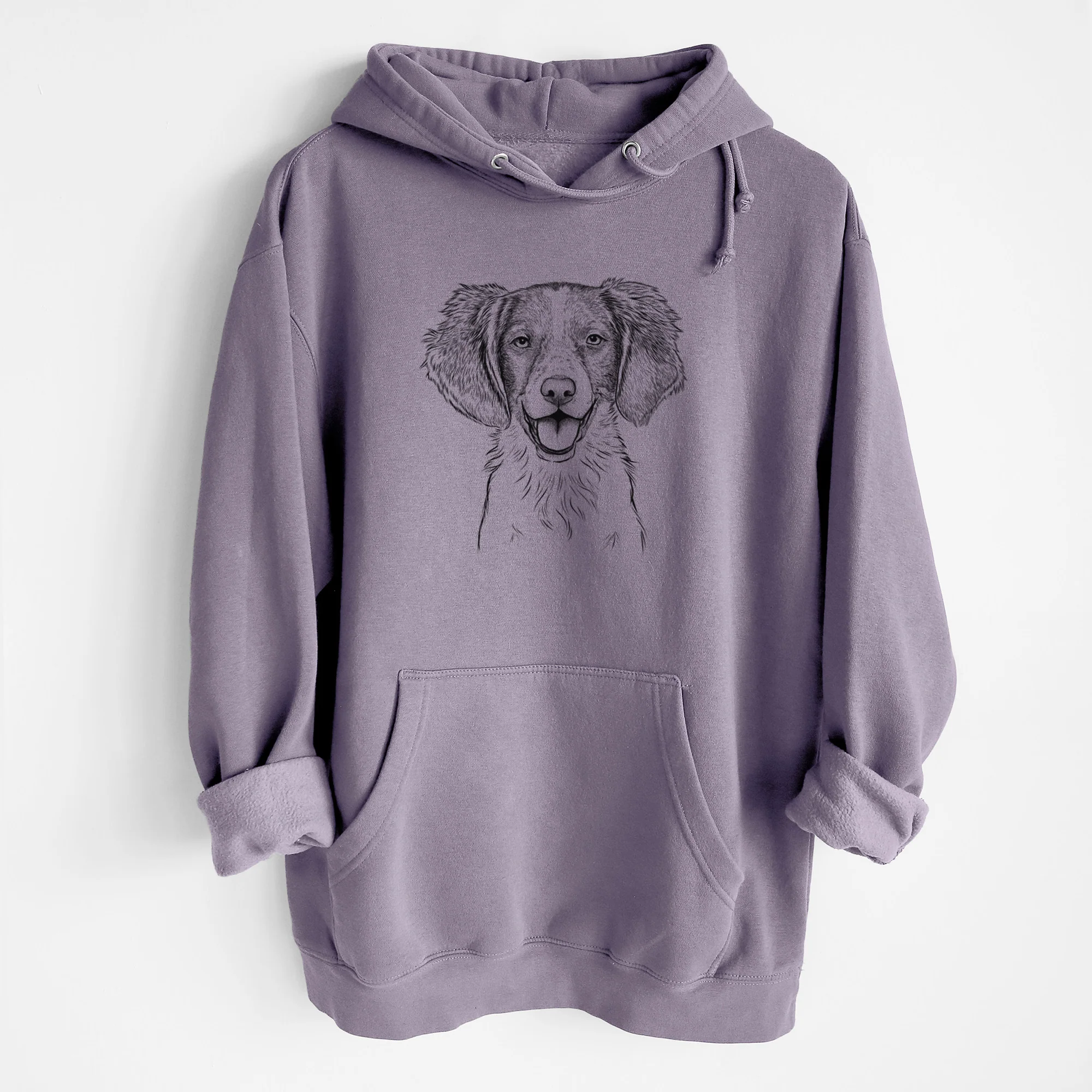 Happy Holly the Brittany Spaniel- Heavyweight Fleece Hoodie - Image 8