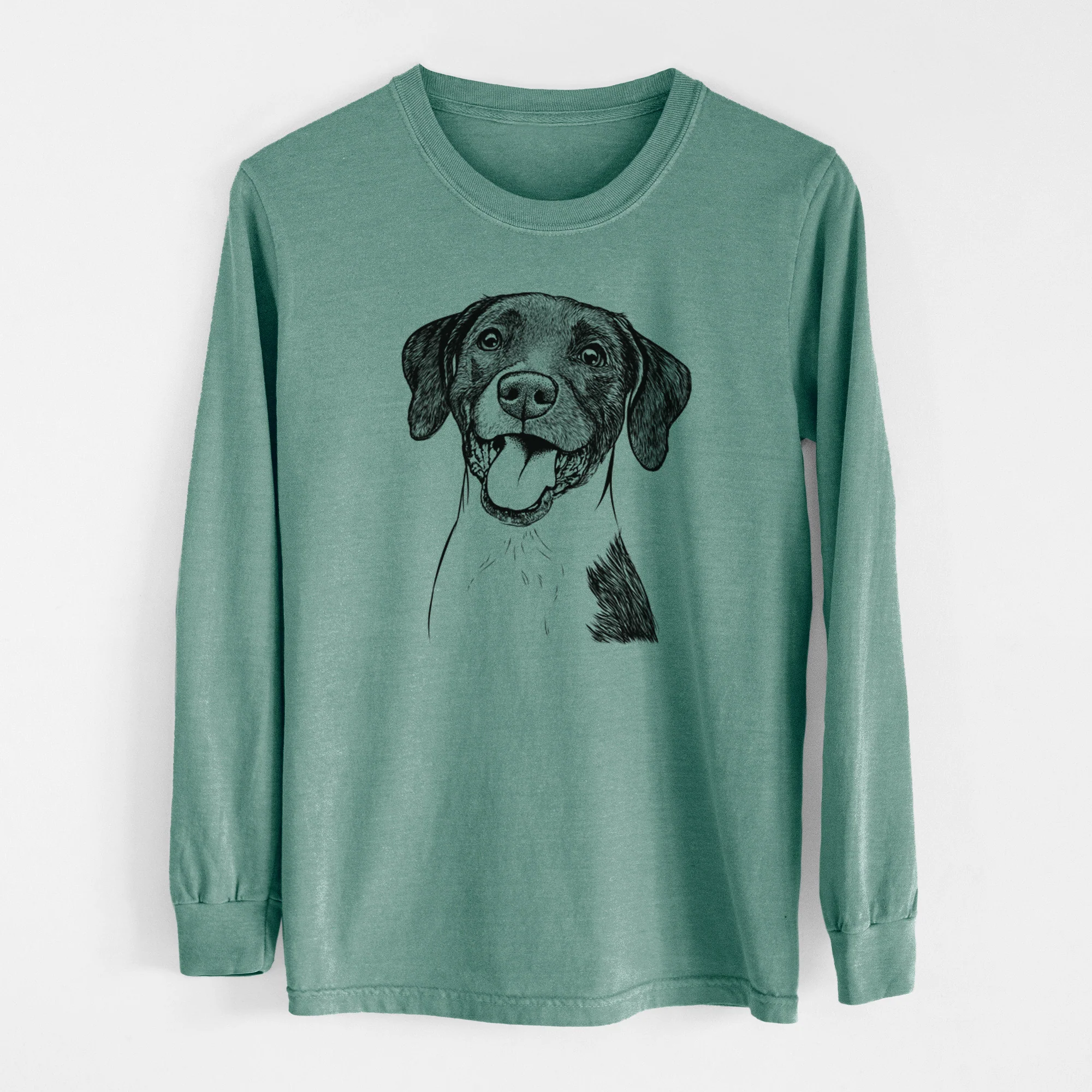 Bare Harper the Mixed Breed - Men's Heavyweight 100% Cotton Long Sleeve - Image 12