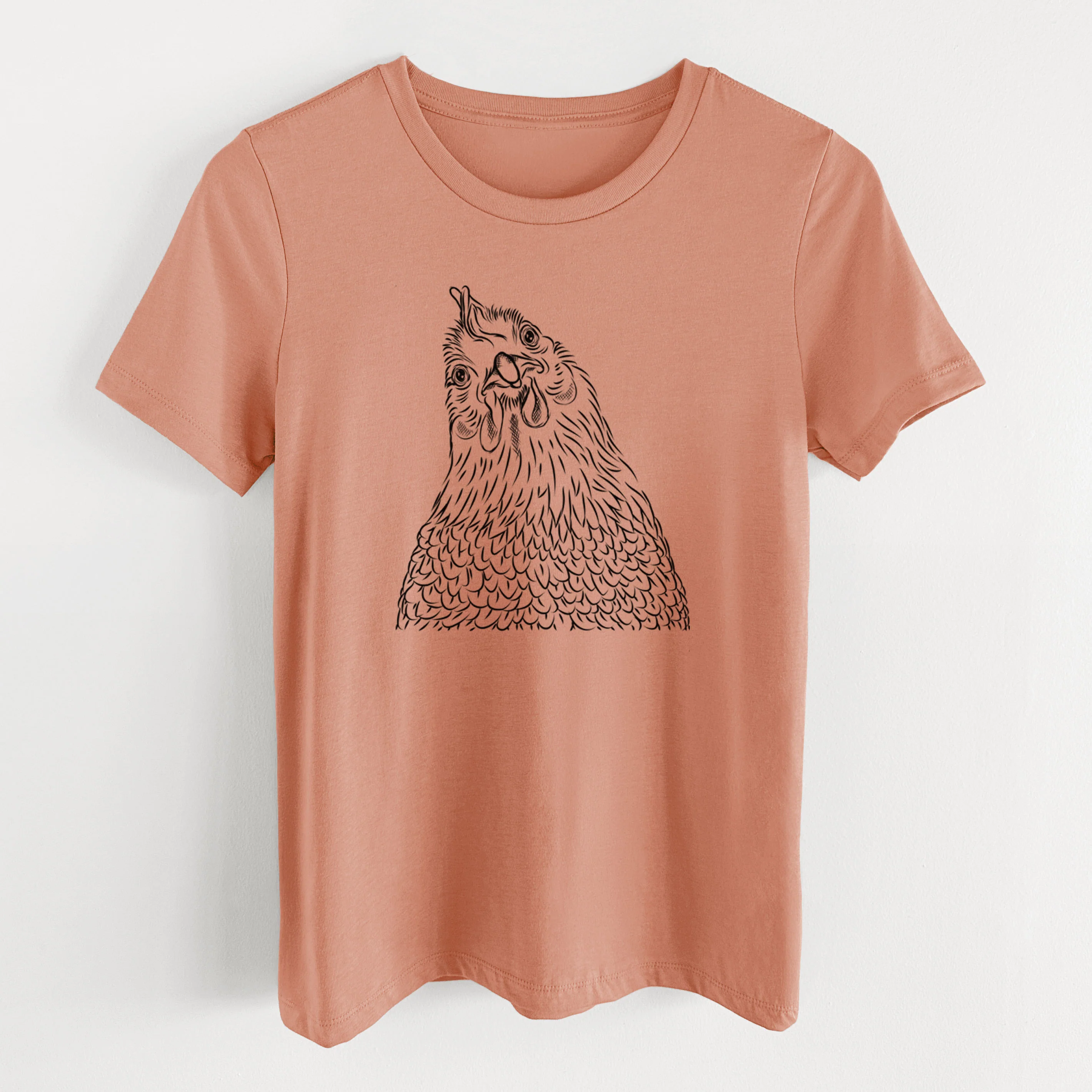 Bare Henrietta the Chicken - Women's Lightweight Relaxed Fit 100% Cotton Crewneck - Image 13