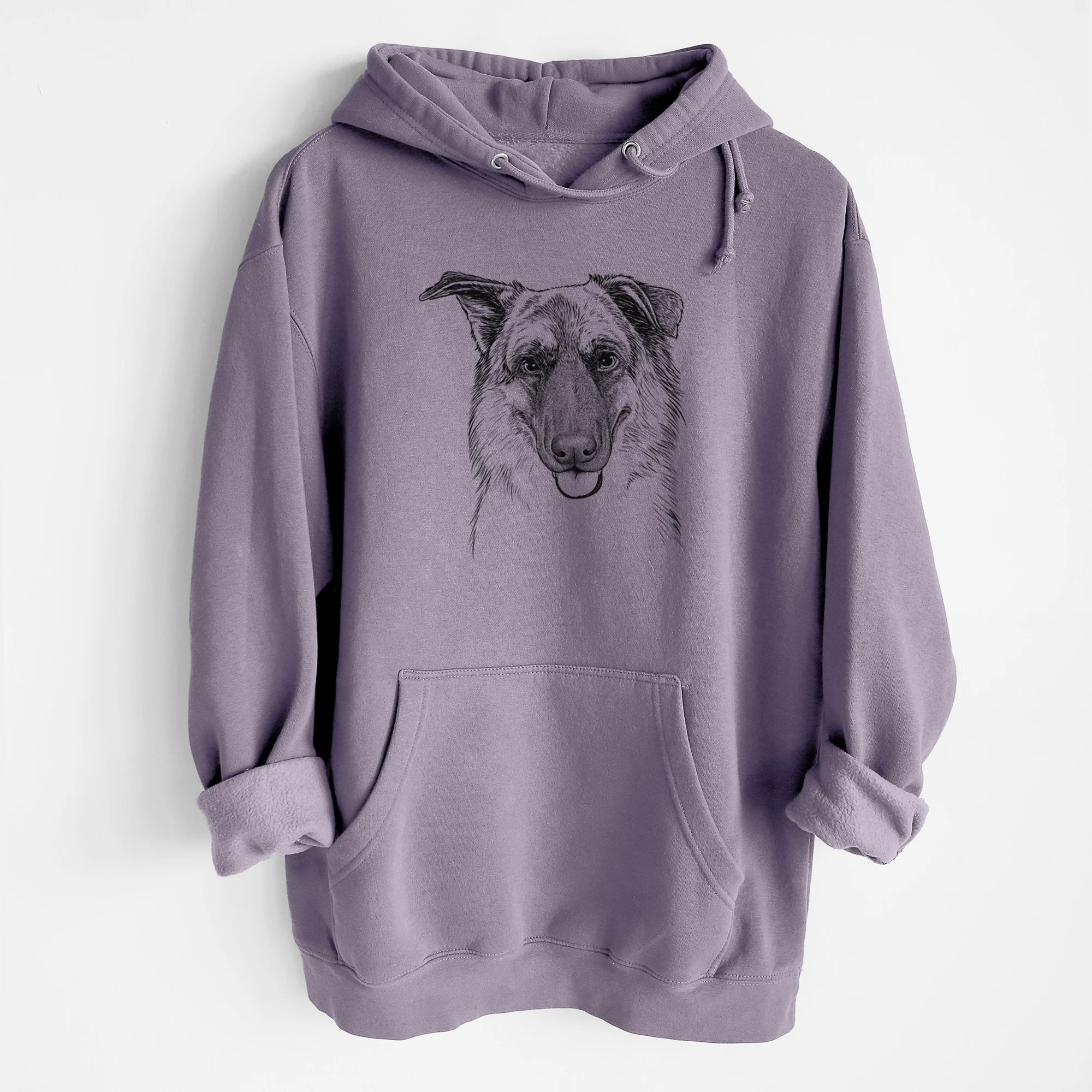 Henry the German Shepherd- Heavyweight Fleece Hoodie - Image 8