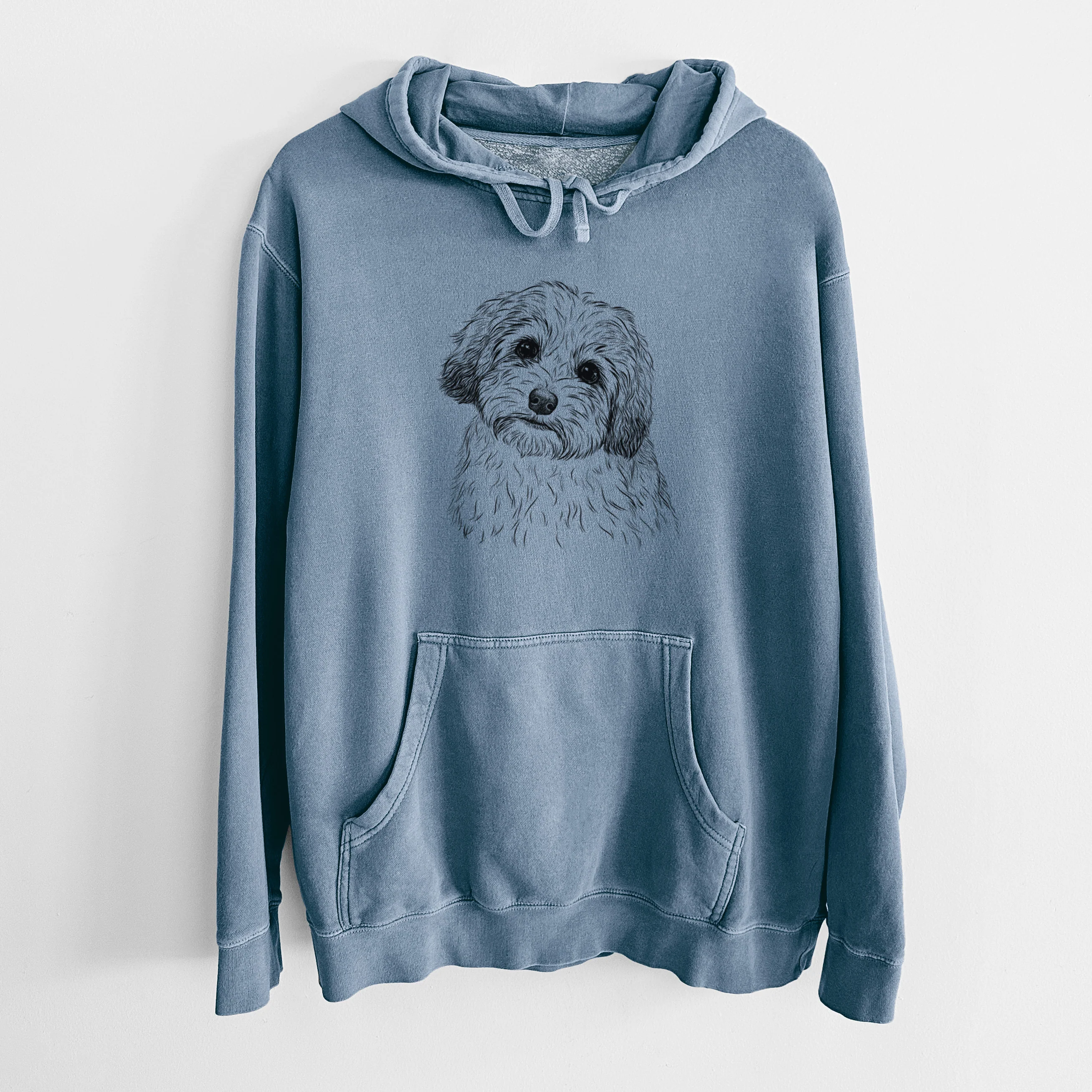 Bare Henry the Havanese - Unisex Pigment Dyed Hoodie - Image 7