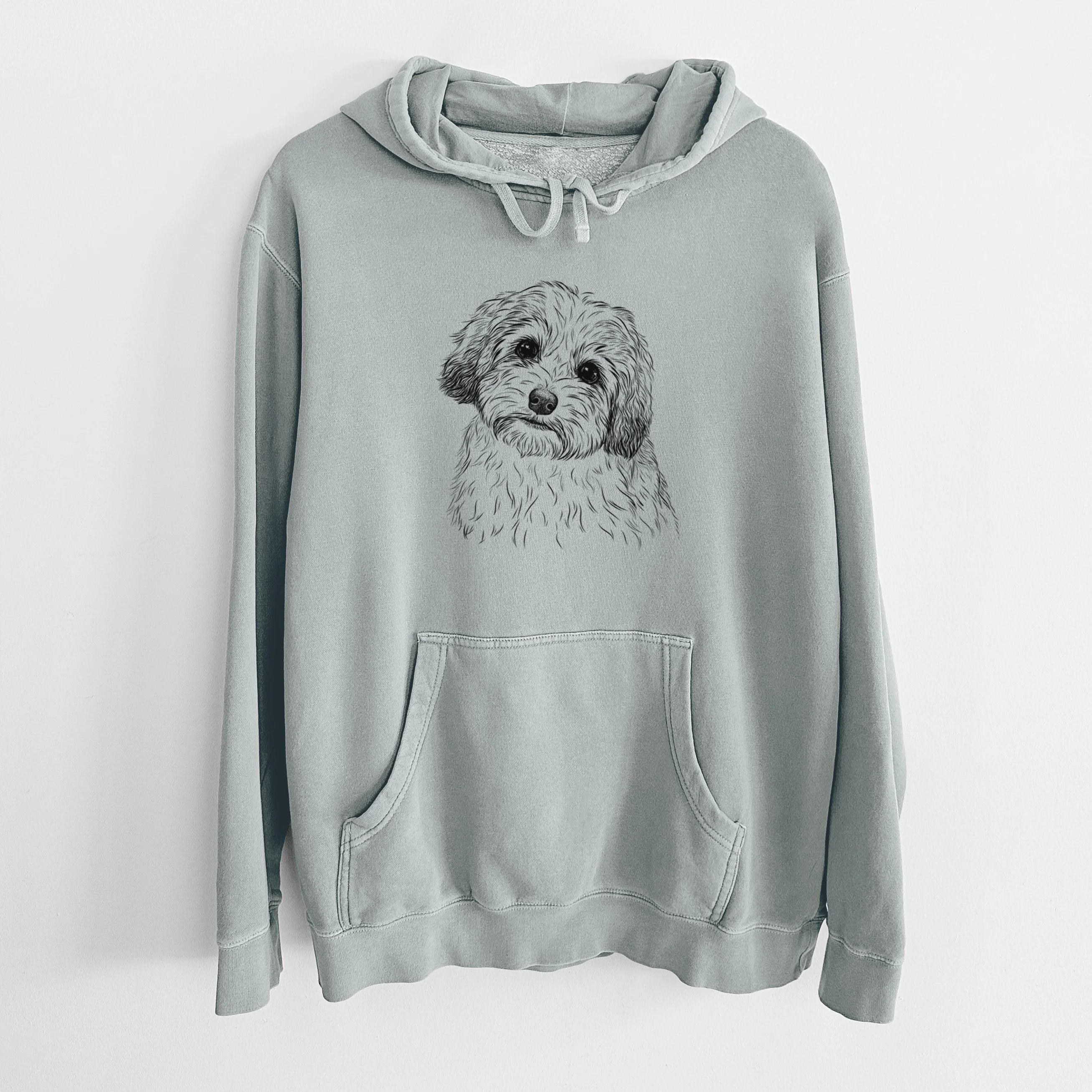 Bare Henry the Havanese - Unisex Pigment Dyed Hoodie - Image 8